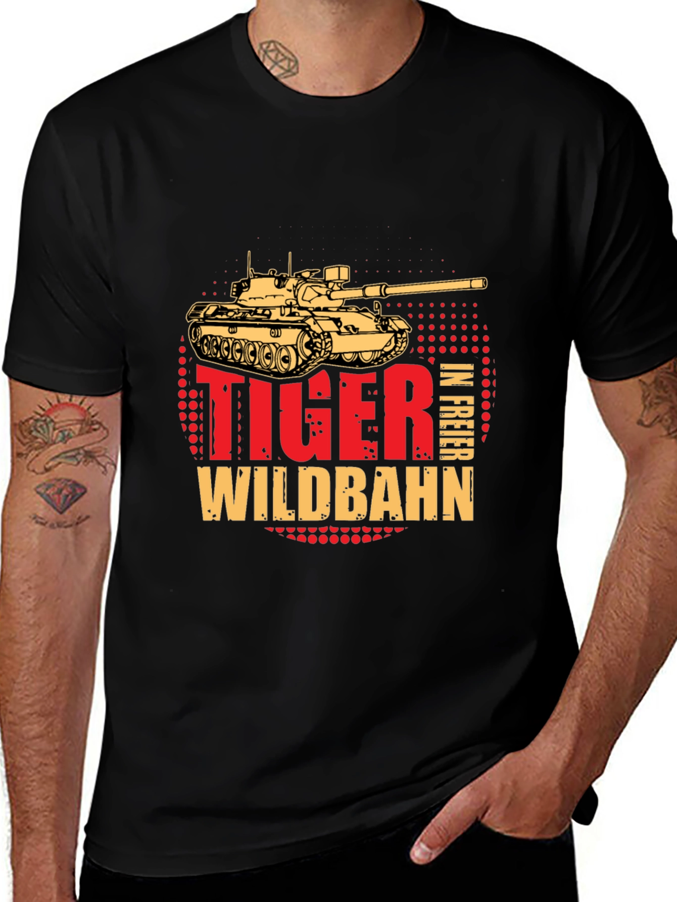 Variant 14 of Tiger Tank T-Shirt - Wildbahn in Freier