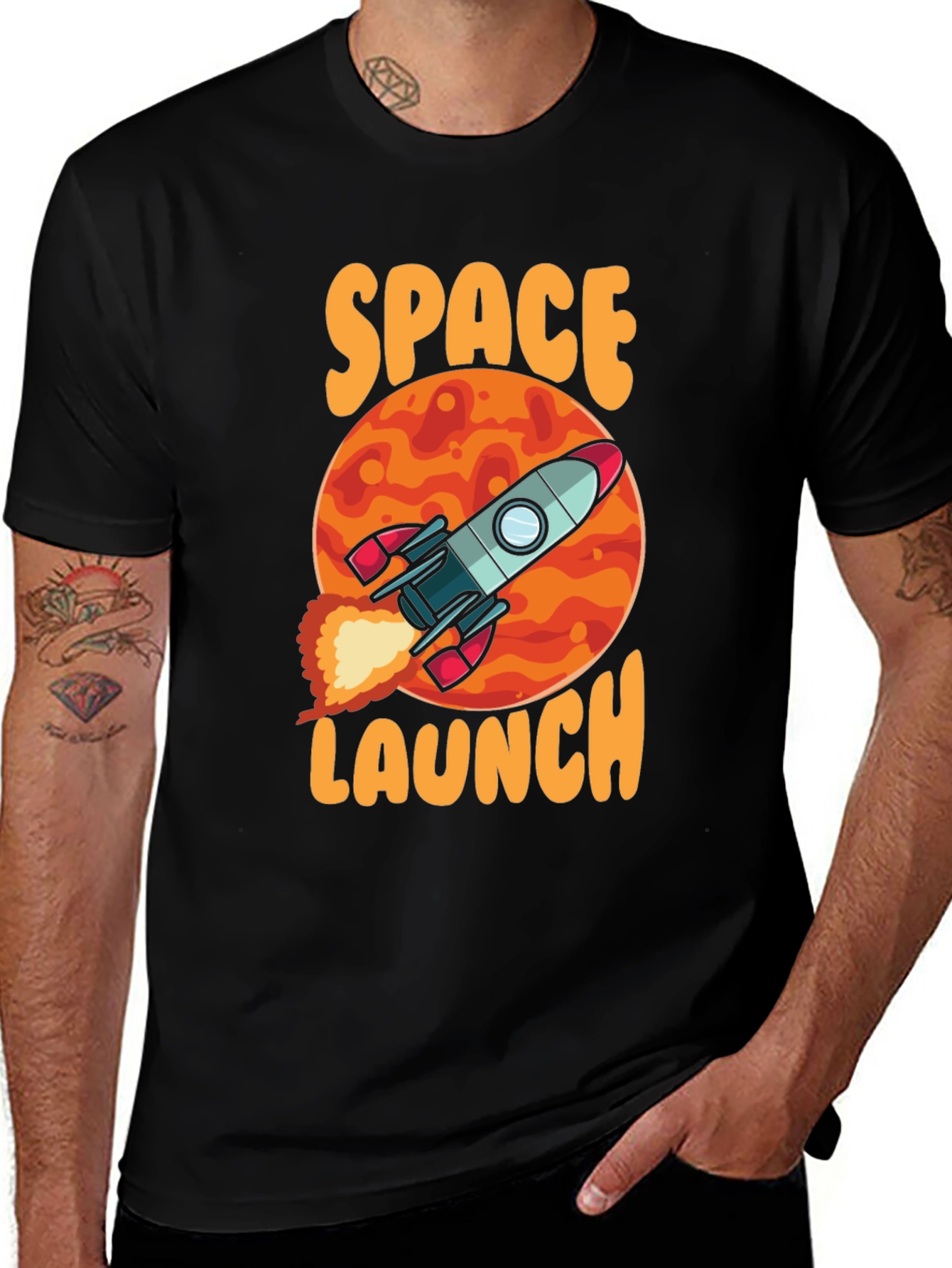 Space Launch Rocket T-Shirt