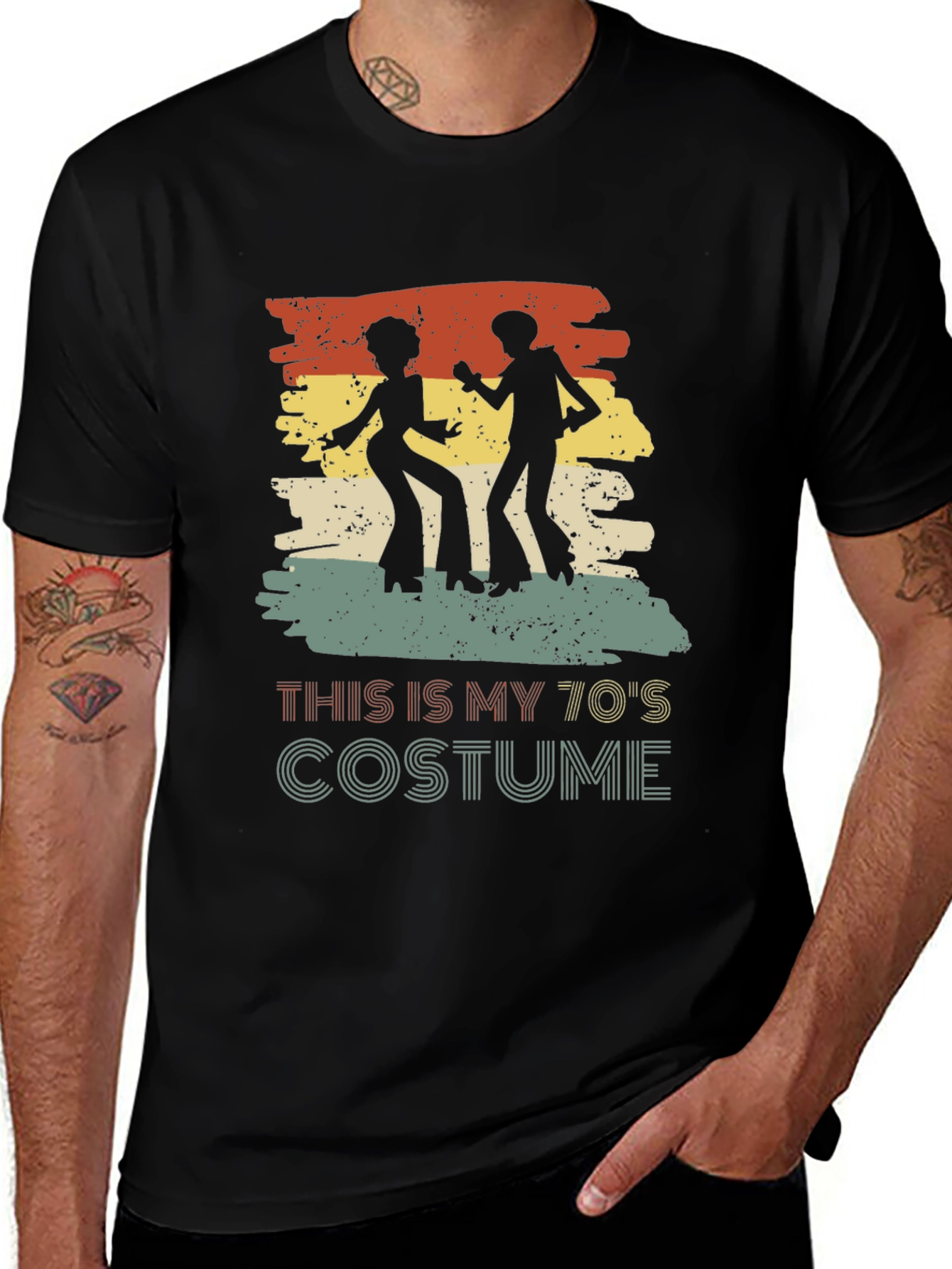 Variant 20 of Retro 70's Costume T-Shirt - Disco Style