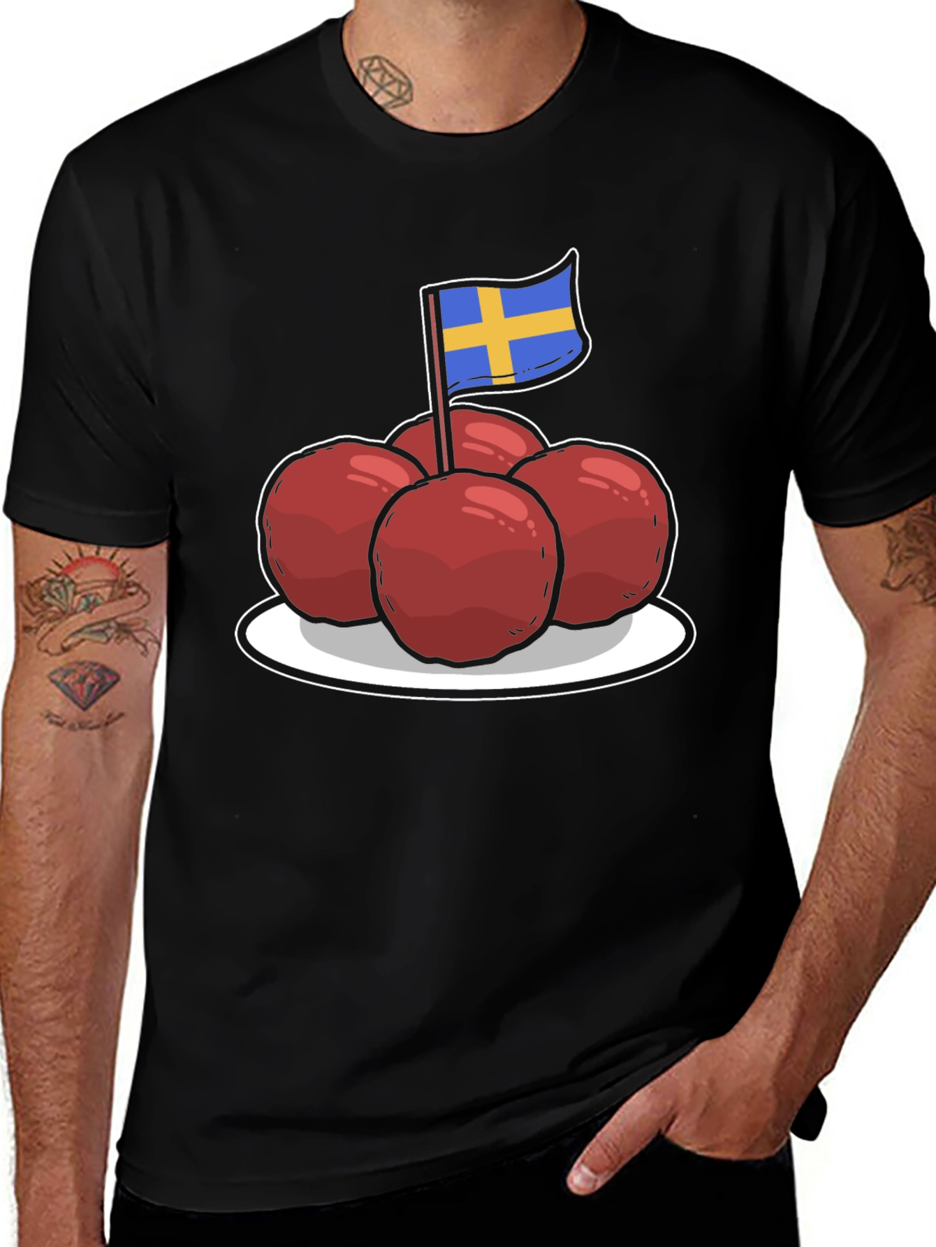 Variant 5 of Swedish Meatballs T-Shirt - Foodie Fashion