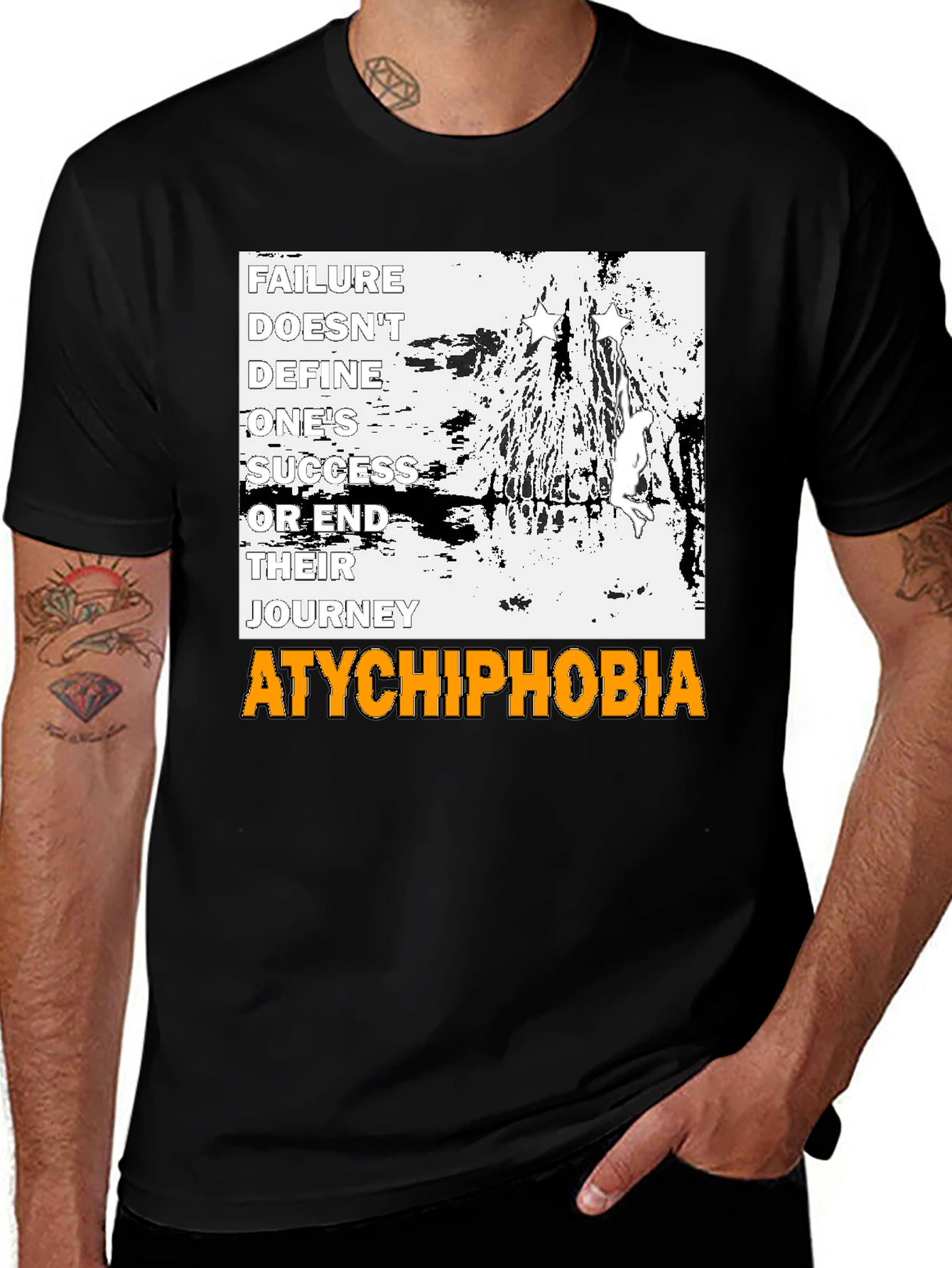 Variant 21 of Atychiphobia Motivational T-Shirt