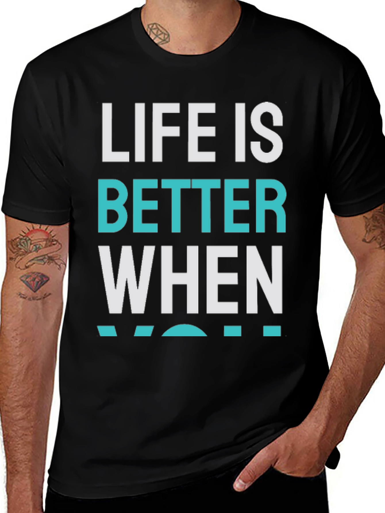 Variant 27 of Life is Better When You Surf T-Shirt - Black