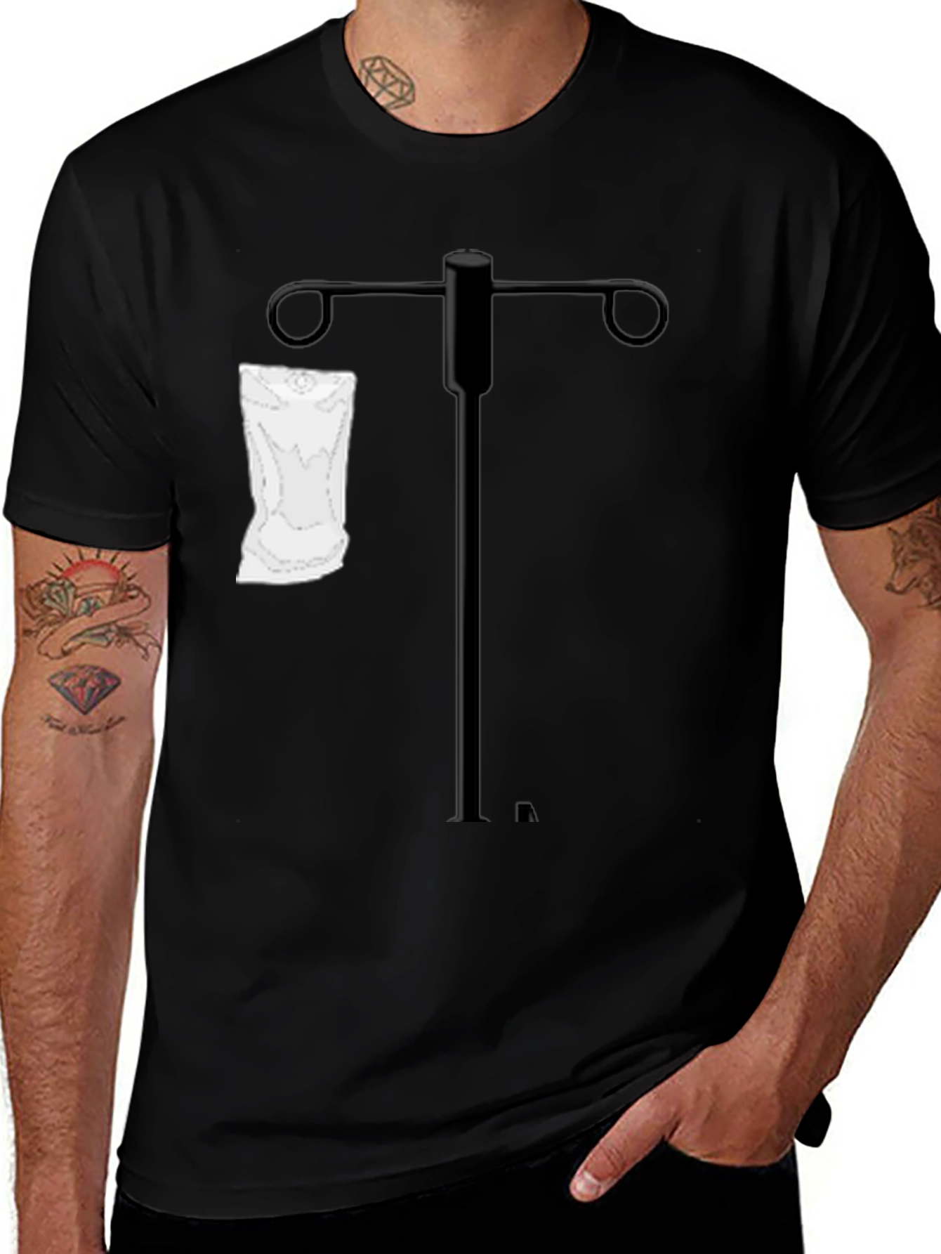 Variant 28 of IV Drip Stand Graphic Tee - Funny Medical Shirt
