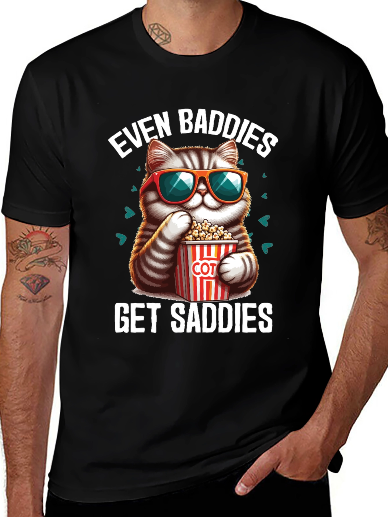 Variant 6 of Even Baddies Get Saddies T-Shirt