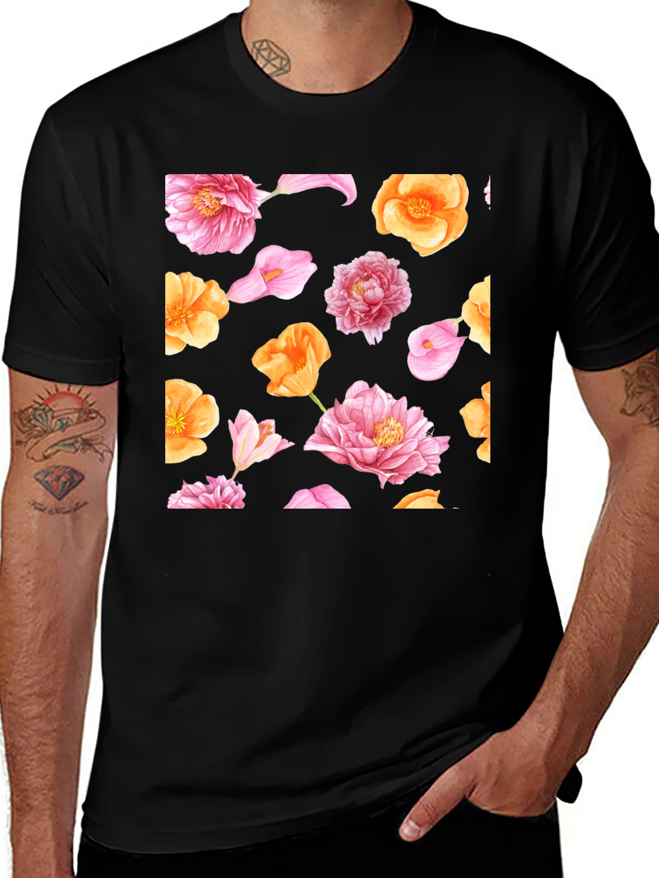 Variant 30 of Floral Pattern T-Shirt