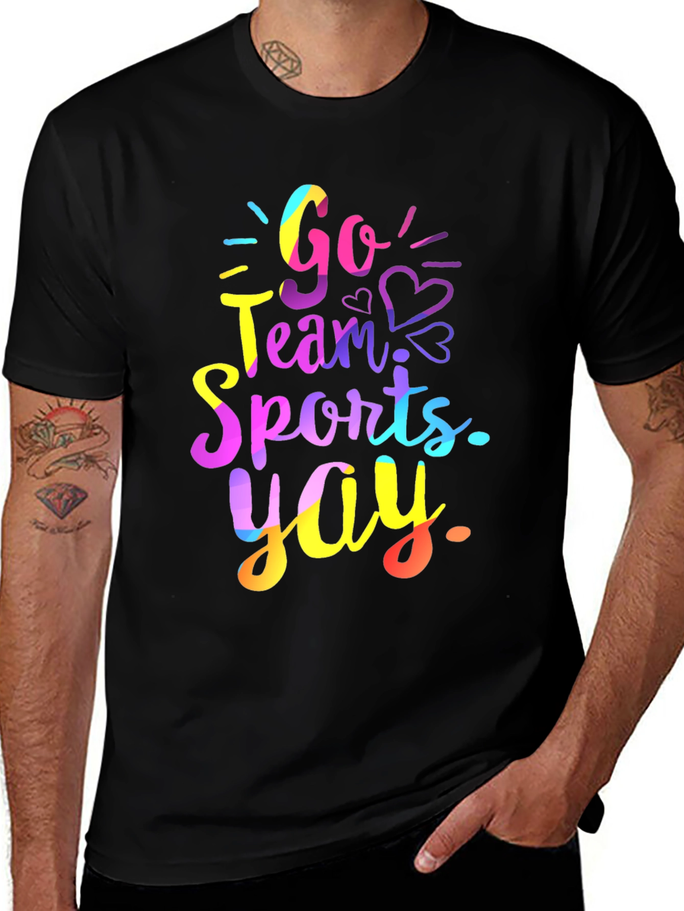 Variant 21 of Go Team Sports Yay! Graphic Tee