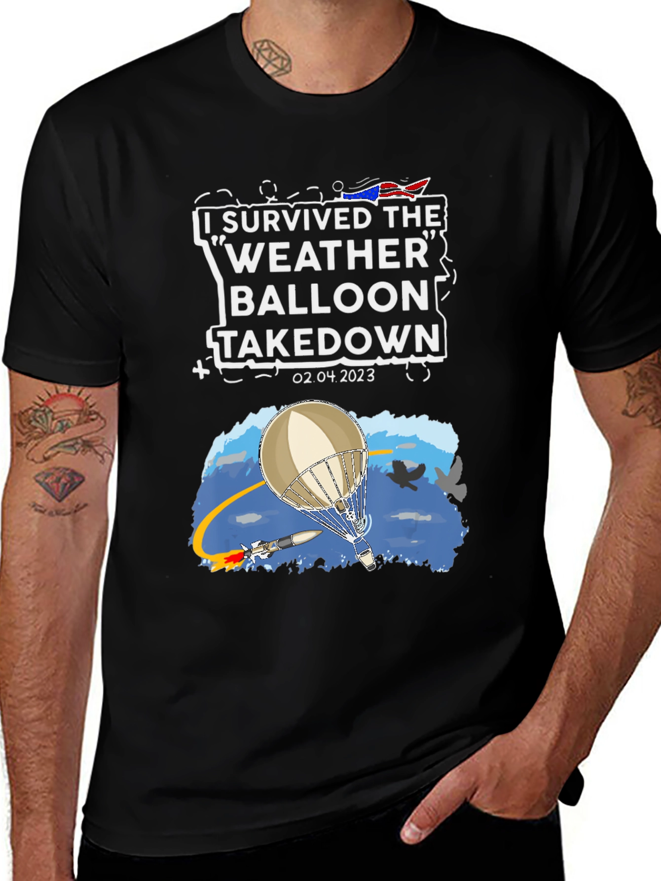 Variant 21 of I Survived the Weather Balloon Takedown Tee