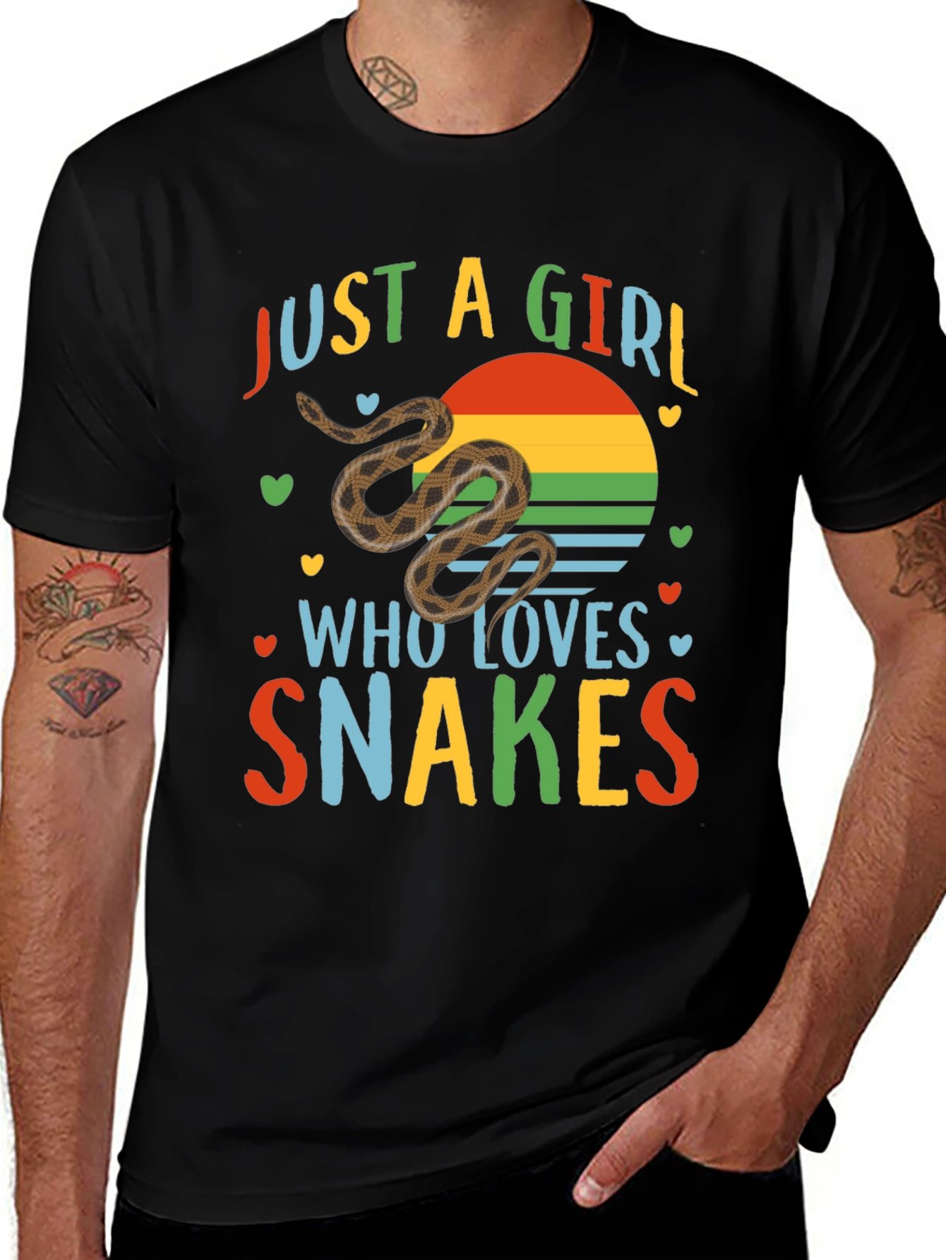 Variant 23 of Just a Girl Who Loves Snakes T-Shirt