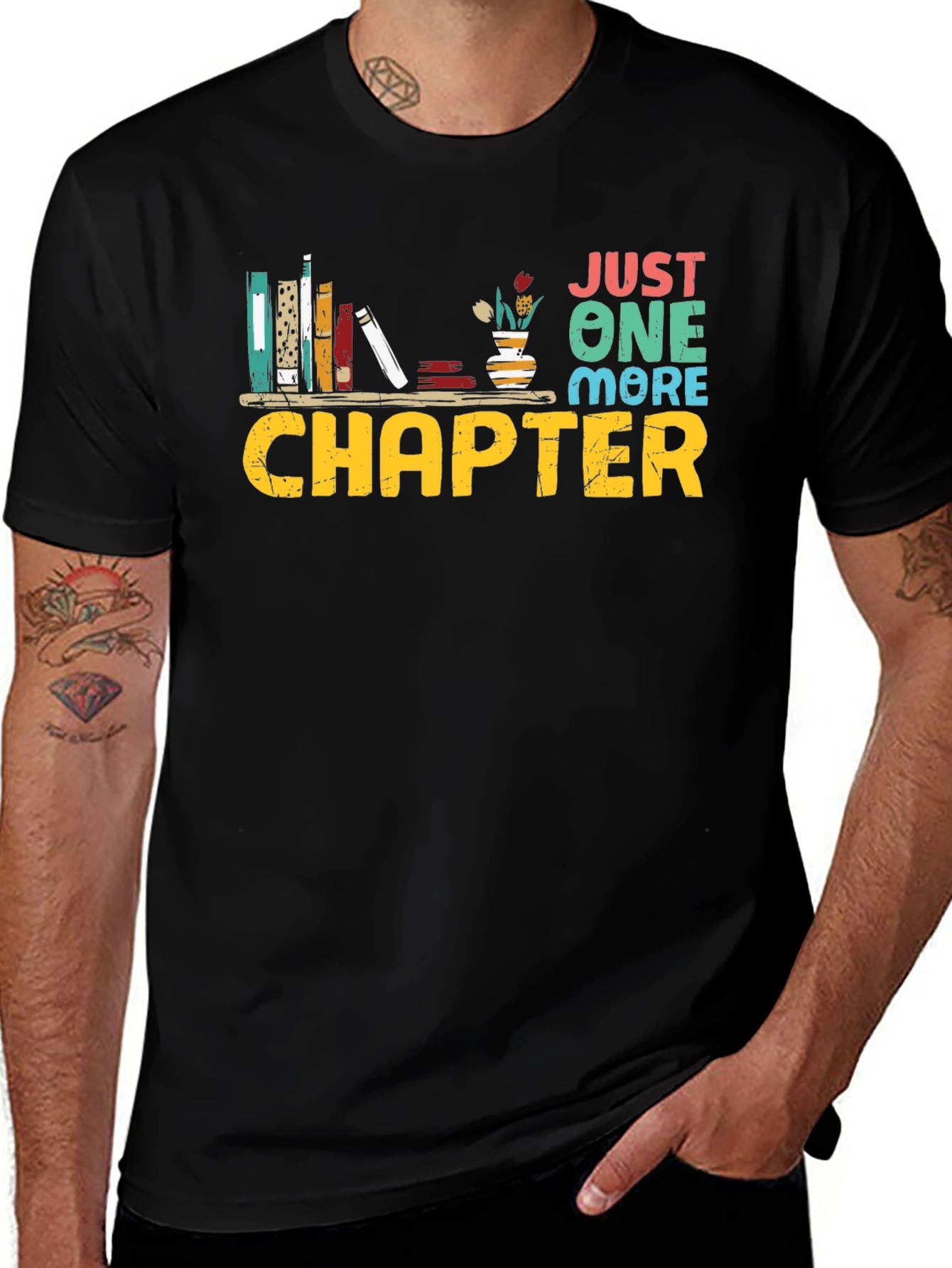 Variant 10 of Just One More Chapter Book Lover T-Shirt
