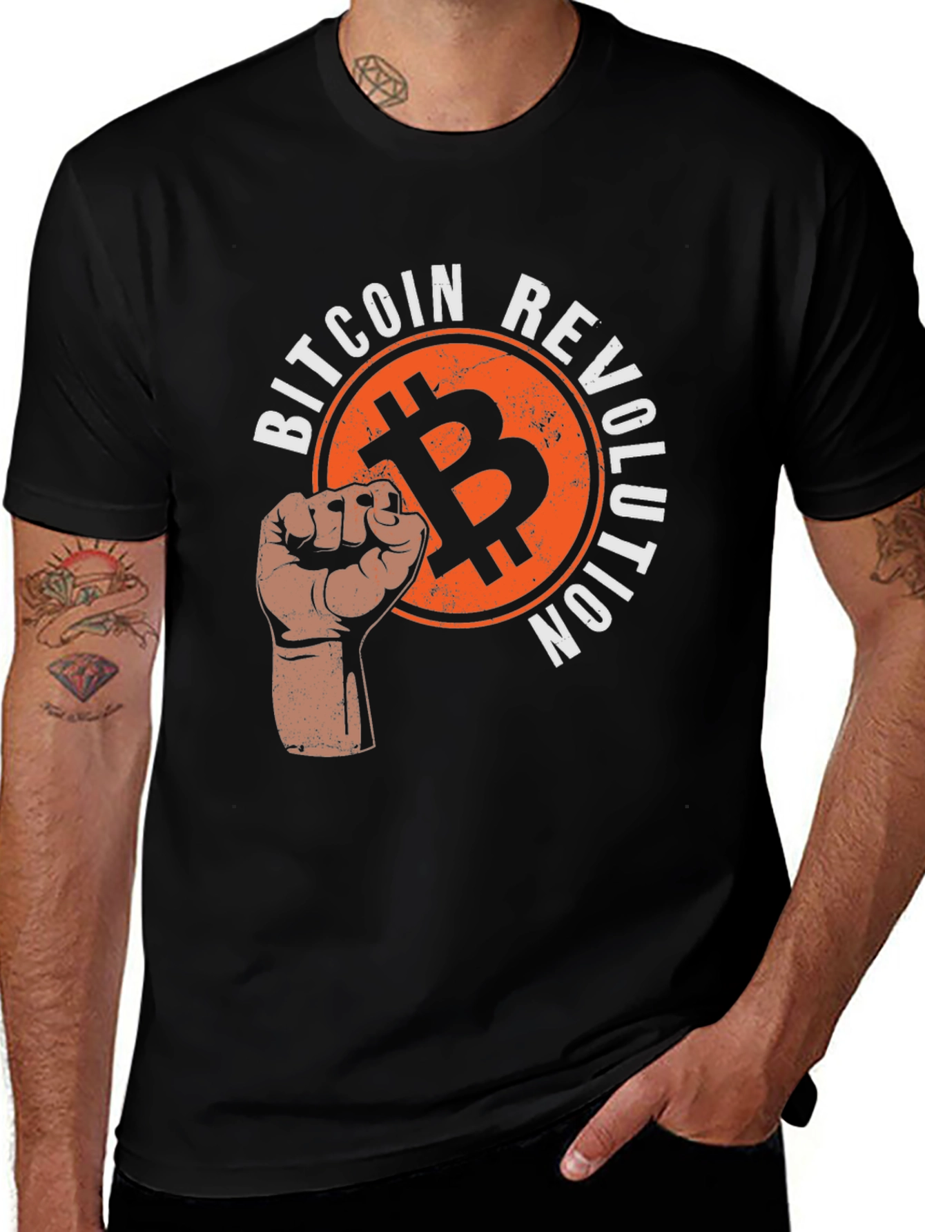 Variant 14 of Bitcoin Revolution Graphic T-Shirt - Black