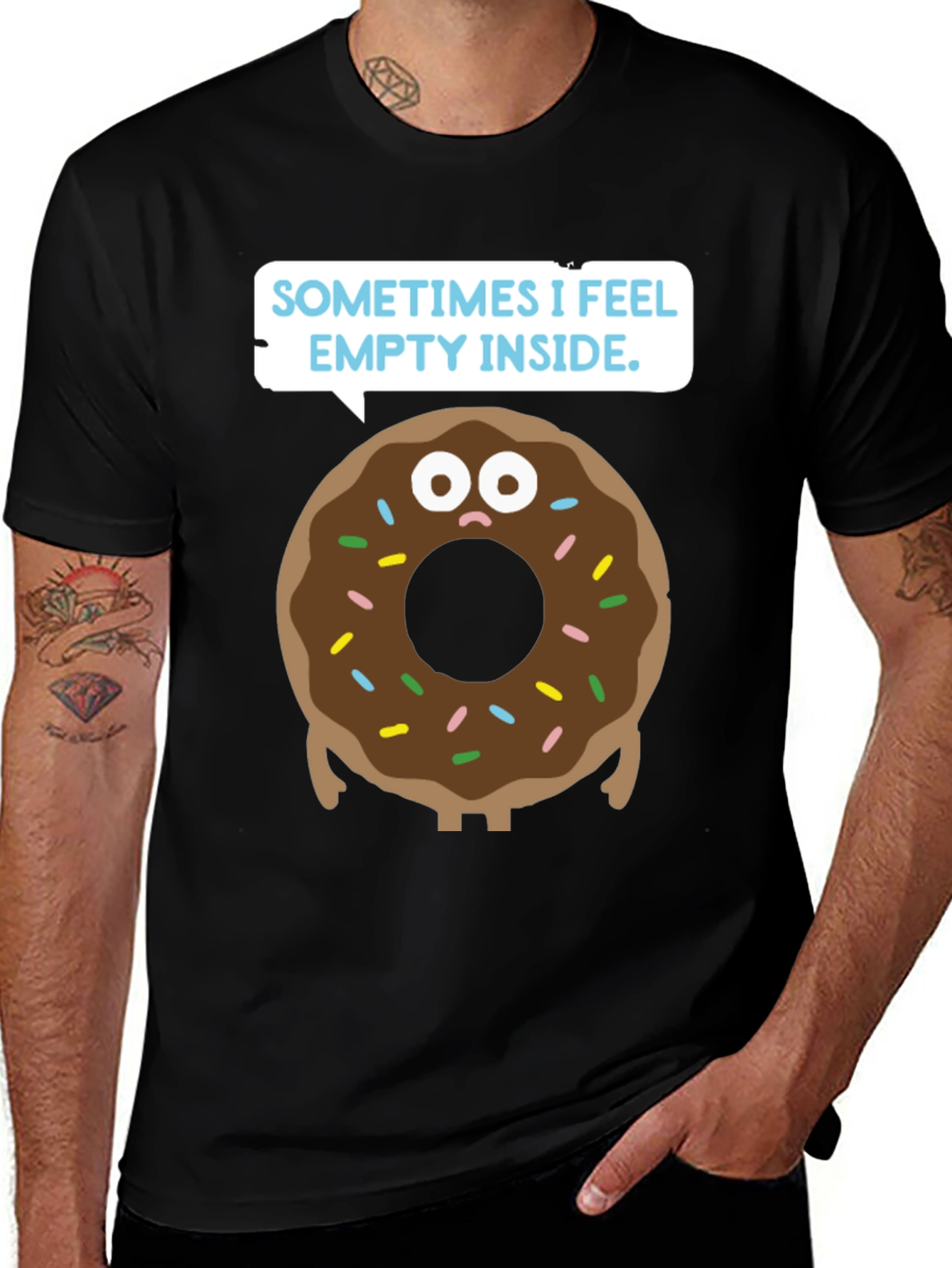 Variant 9 of Donut Feeling T-Shirt - Humorous Graphic Tee