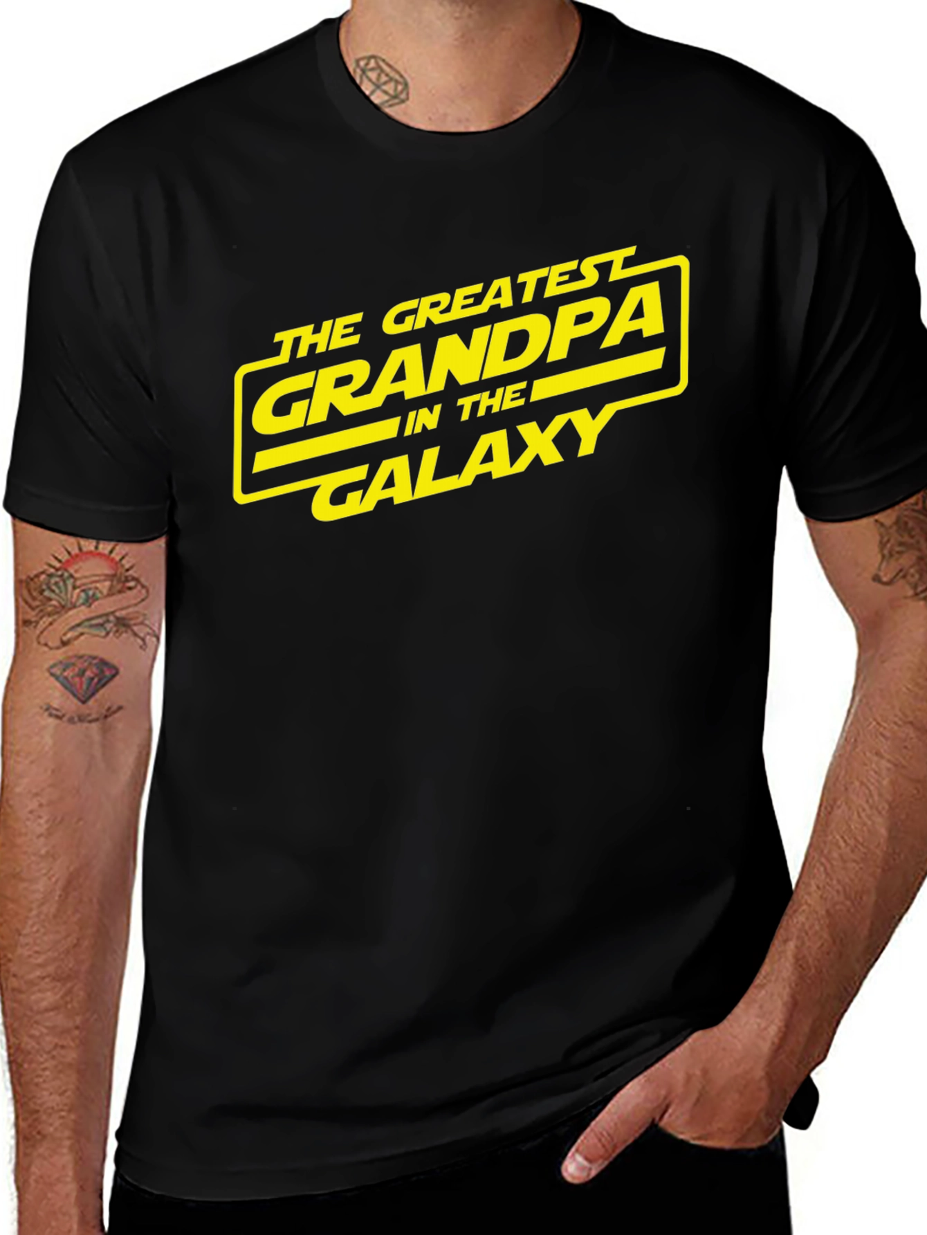 Variant 28 of Greatest Grandpa in the Galaxy Black T-Shirt