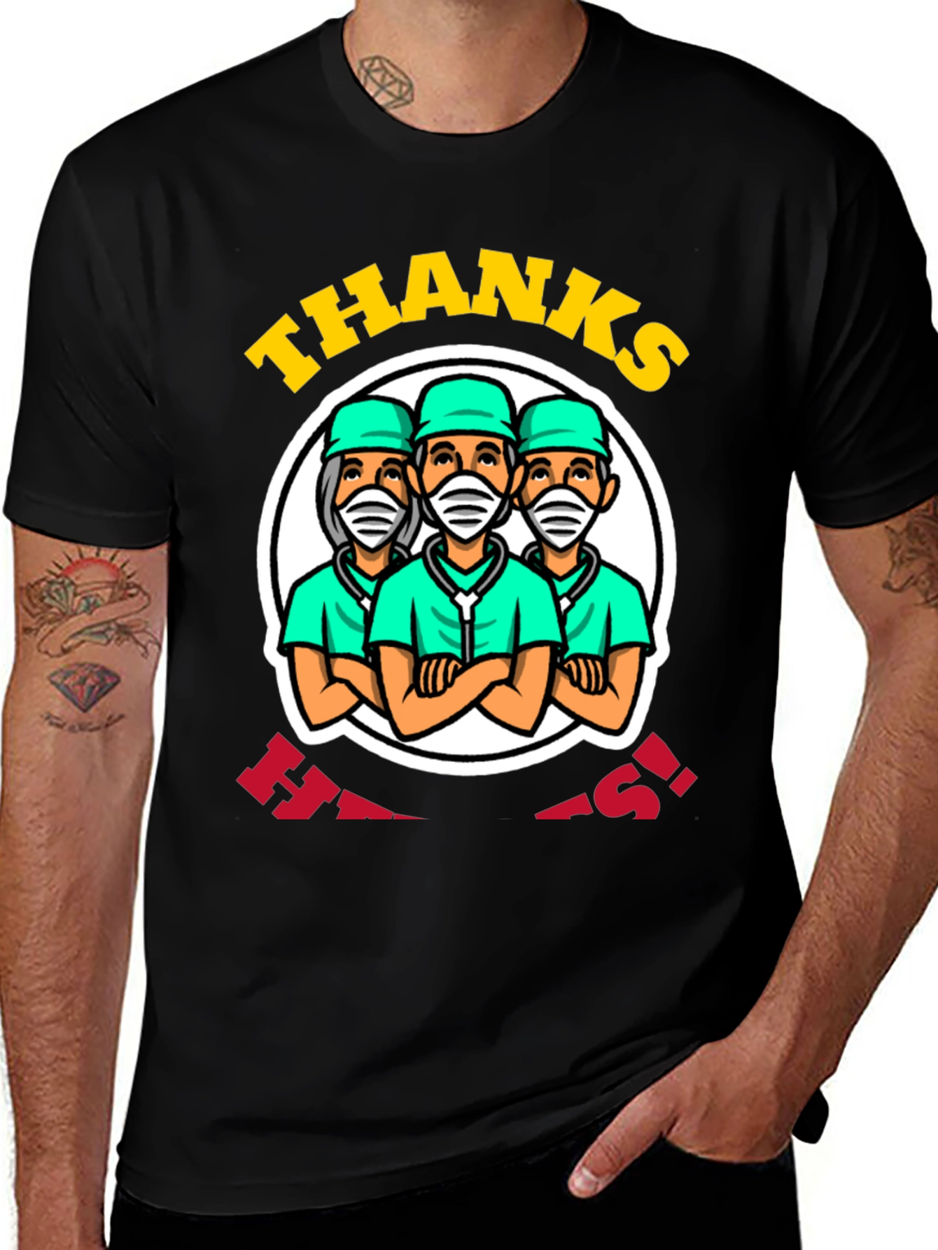 Variant 22 of Thanks Heroes! Graphic T-Shirt