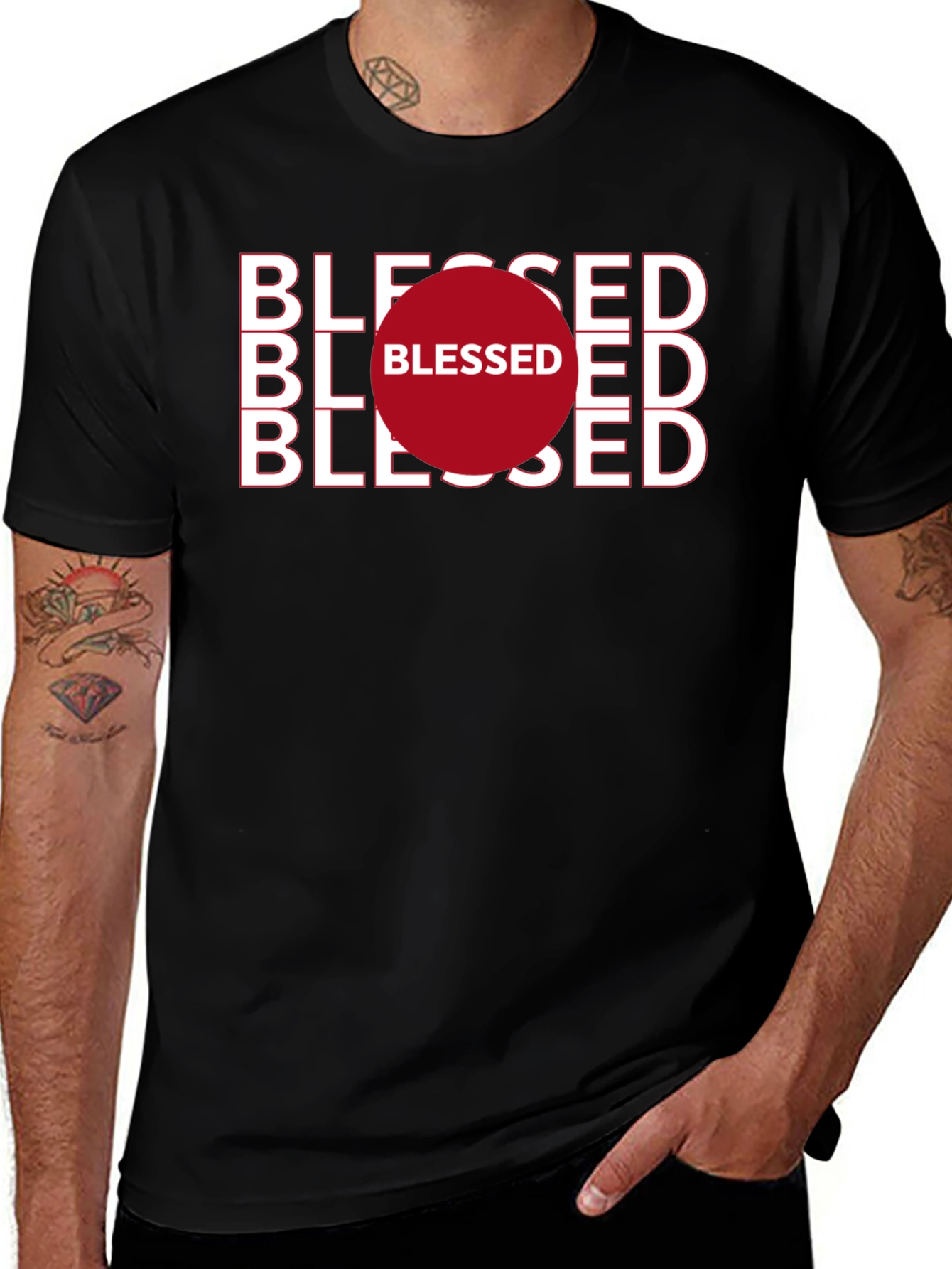 Variant 4 of Blessed Graphic Tee - Stylish & Trendy