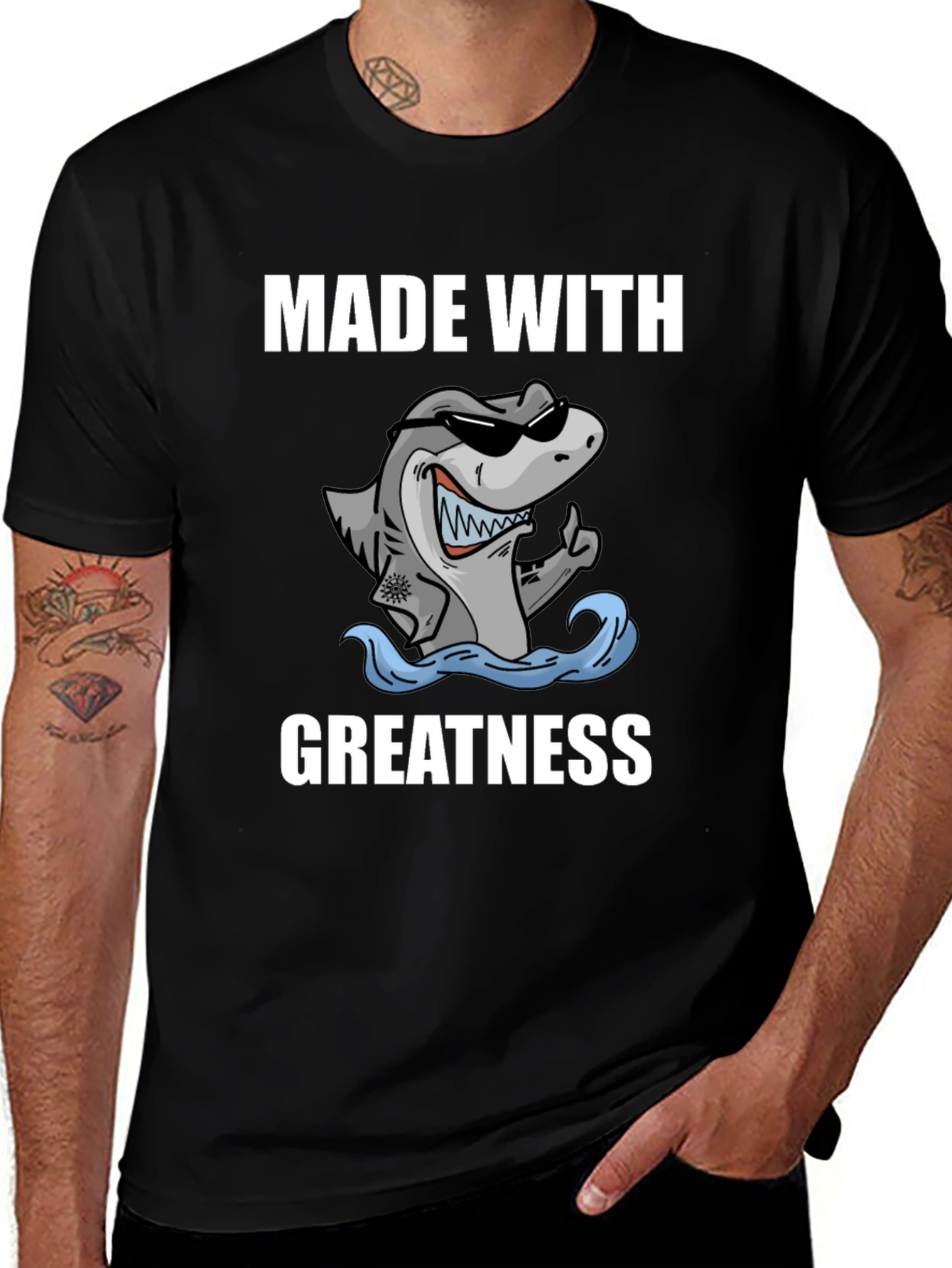 Variant 4 of Made With Greatness Shark T-Shirt