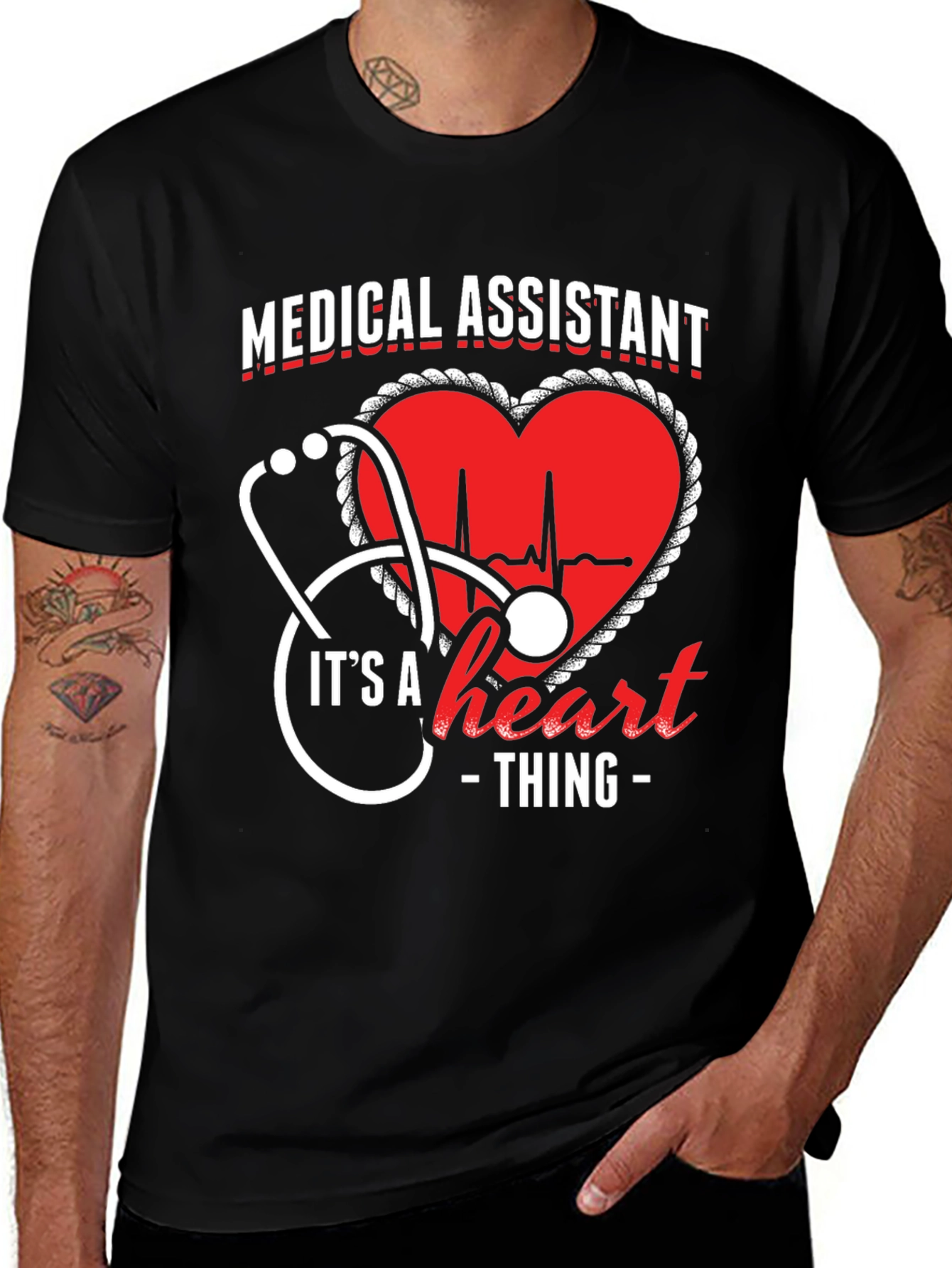 Variant 20 of Medical Assistant Heart T-Shirt