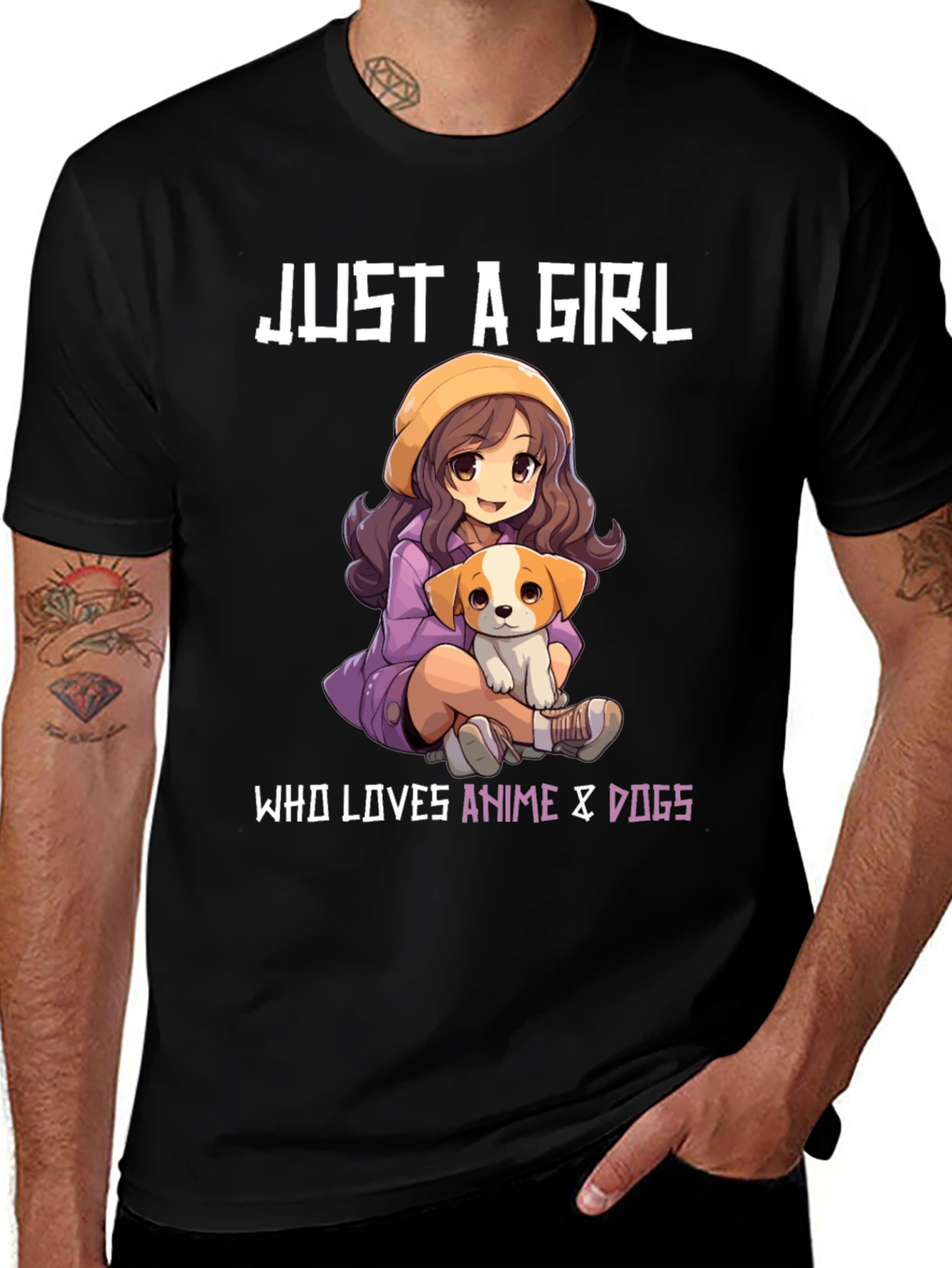 Variant 5 of Anime & Dogs T-Shirt