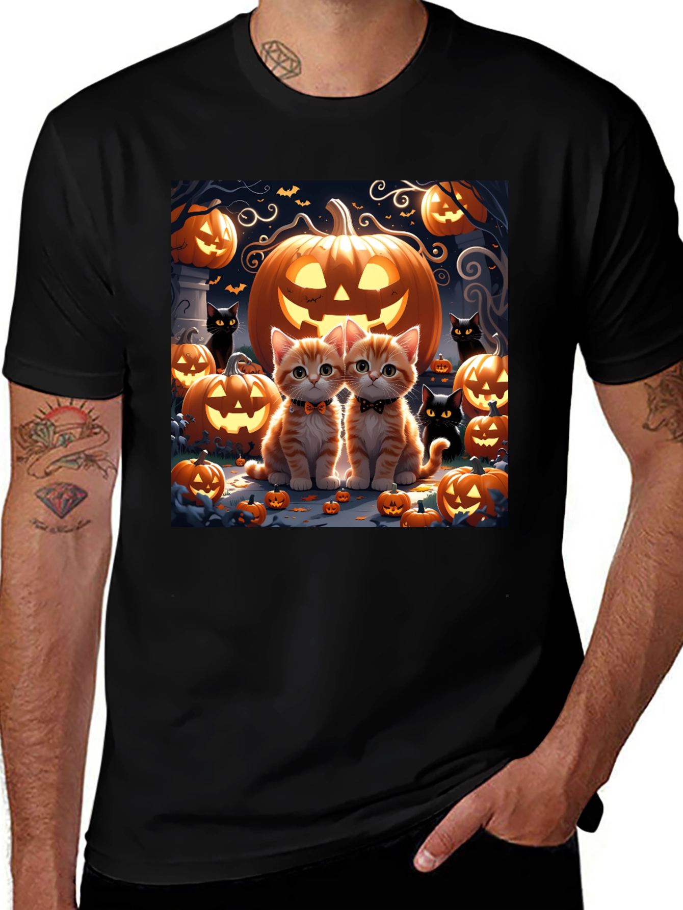 Halloween Cats T-Shirt: Spooky Season Style