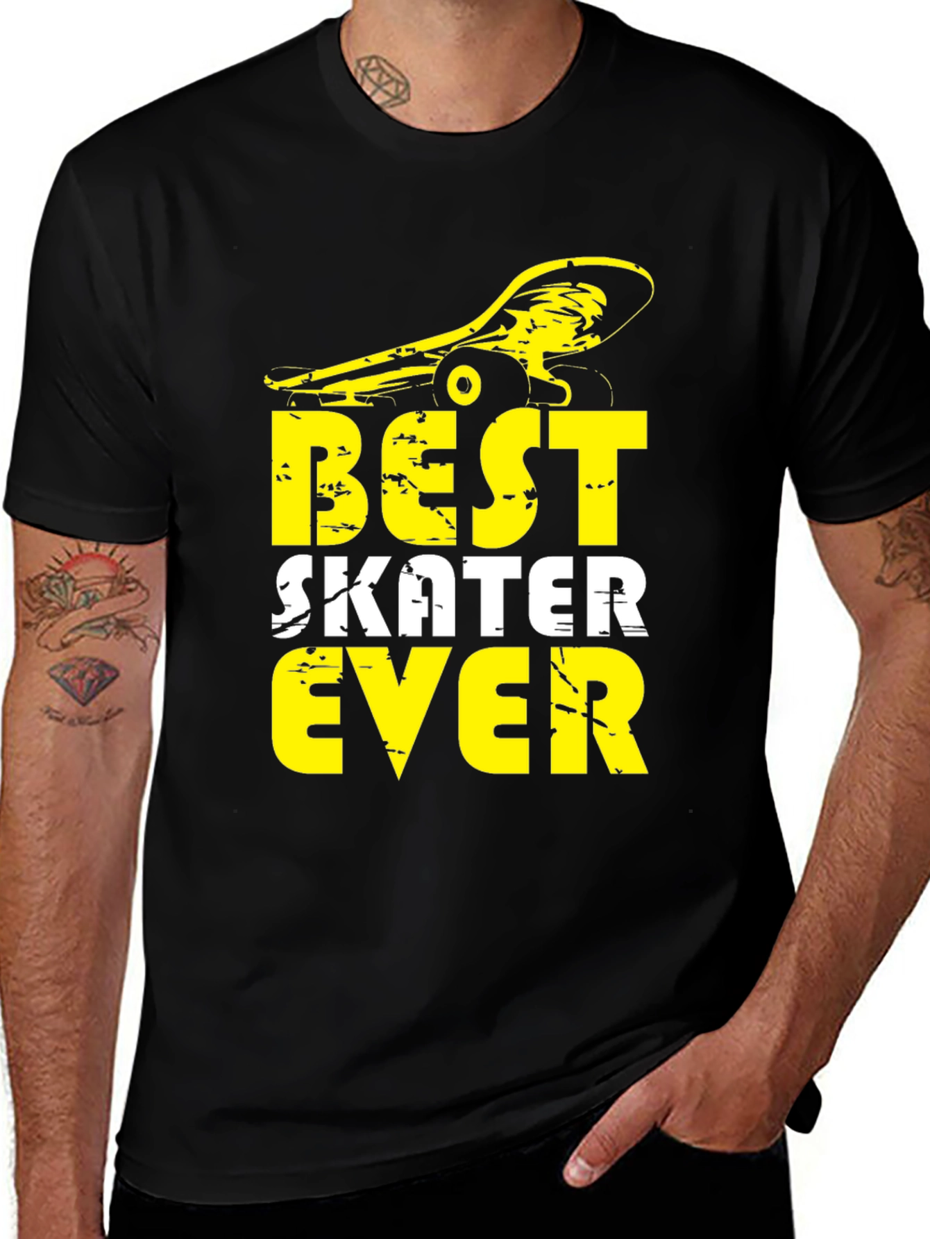 Variant 20 of Best Skater Ever Graphic Tee - Cool Skateboard Design