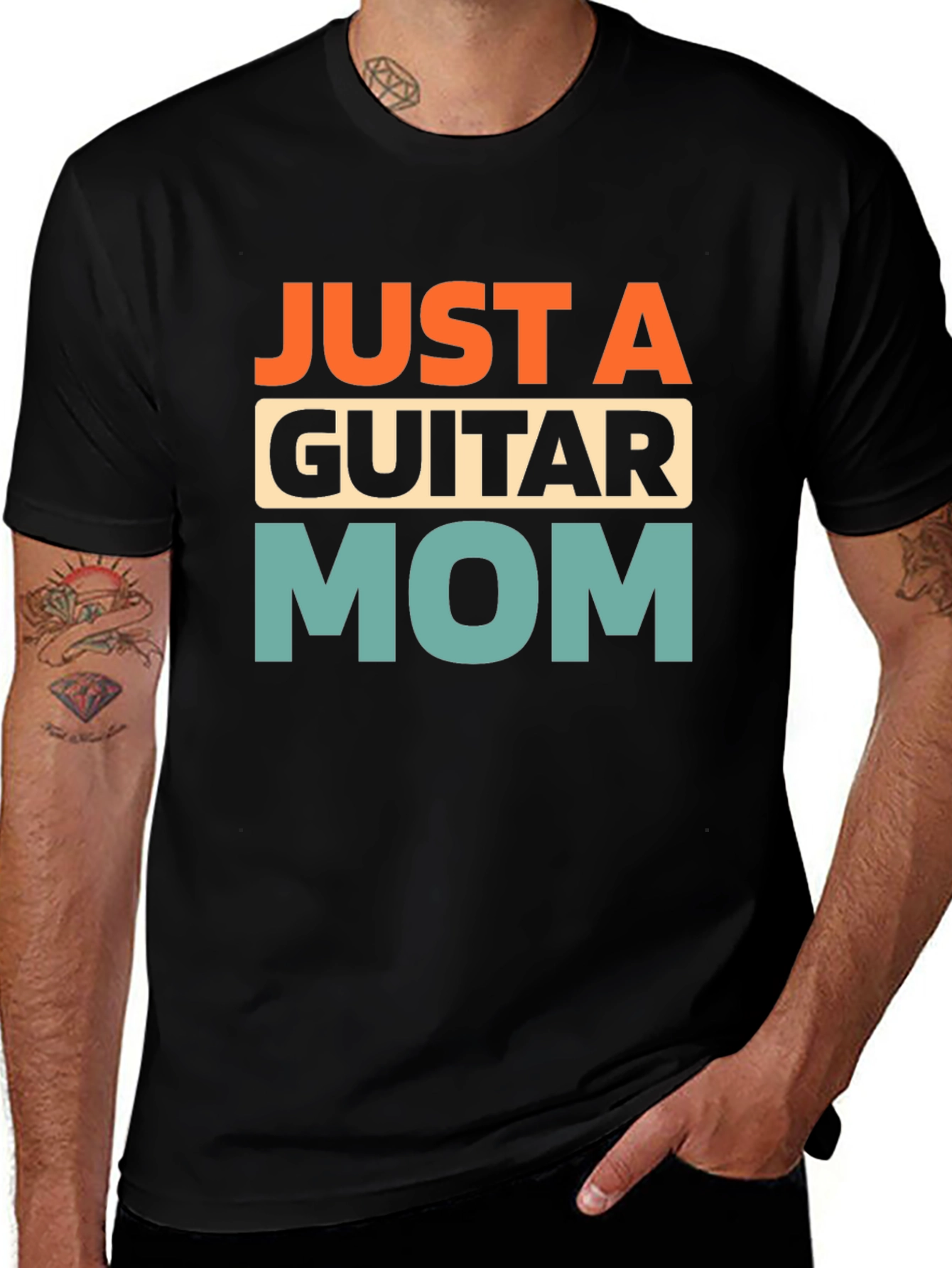 Variant 23 of Just A Guitar Mom T-Shirt - Music Lover Tee