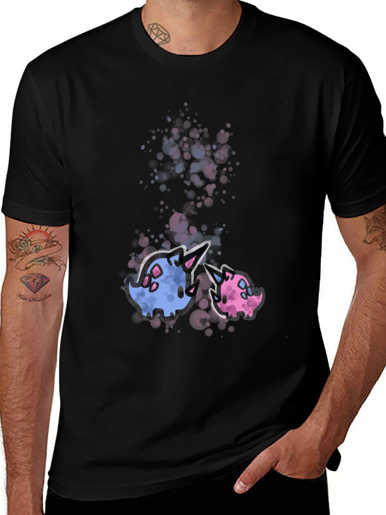 Variant 16 of Nidoran Couple Black T-Shirt