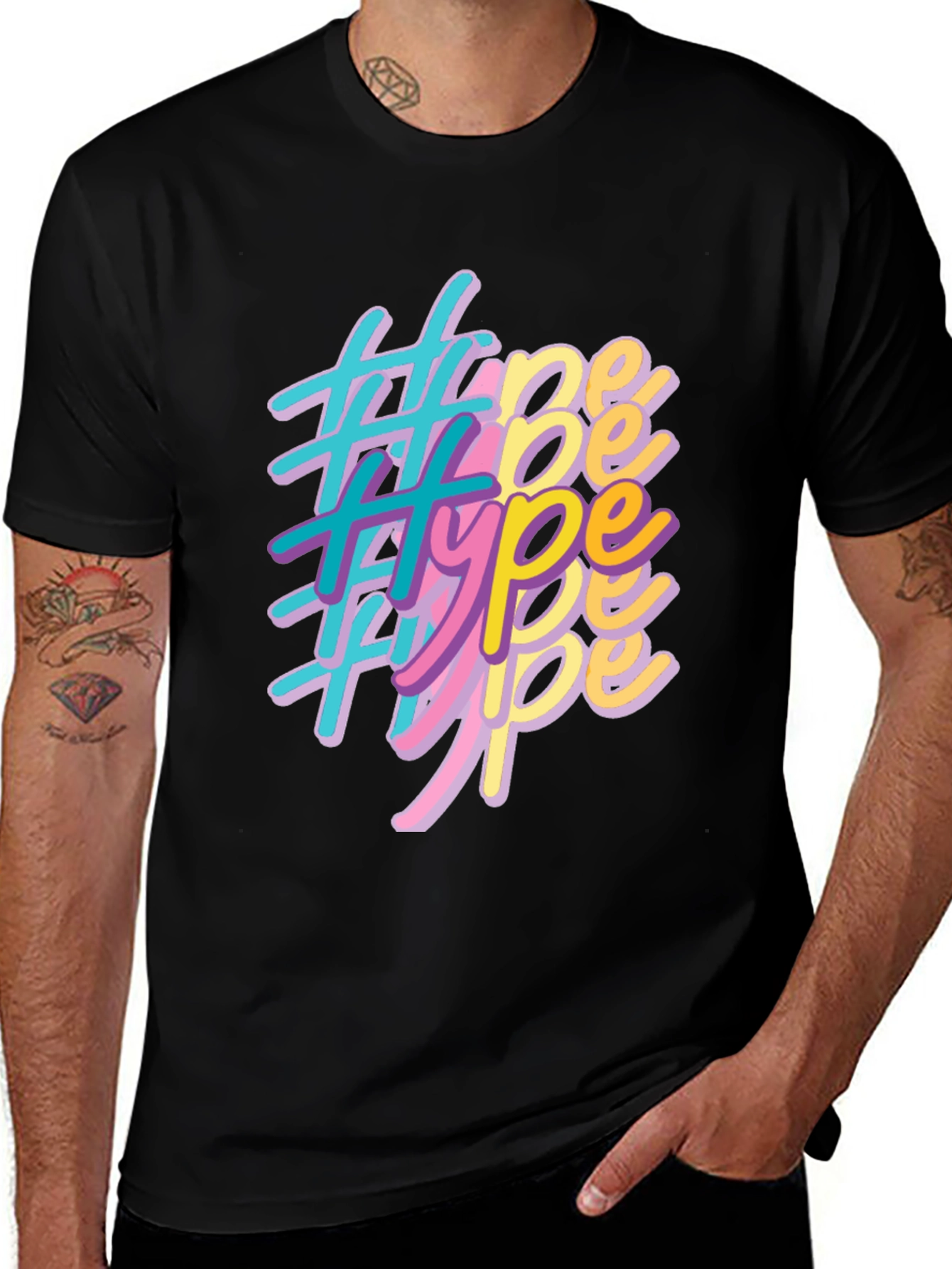 Variant 11 of Retro Hype Graphic T-Shirt
