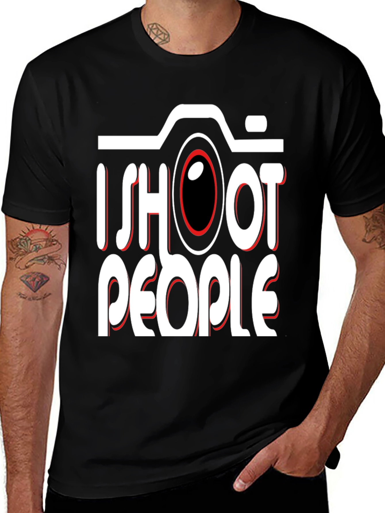 Variant 15 of I Shoot People Camera Graphic Tee