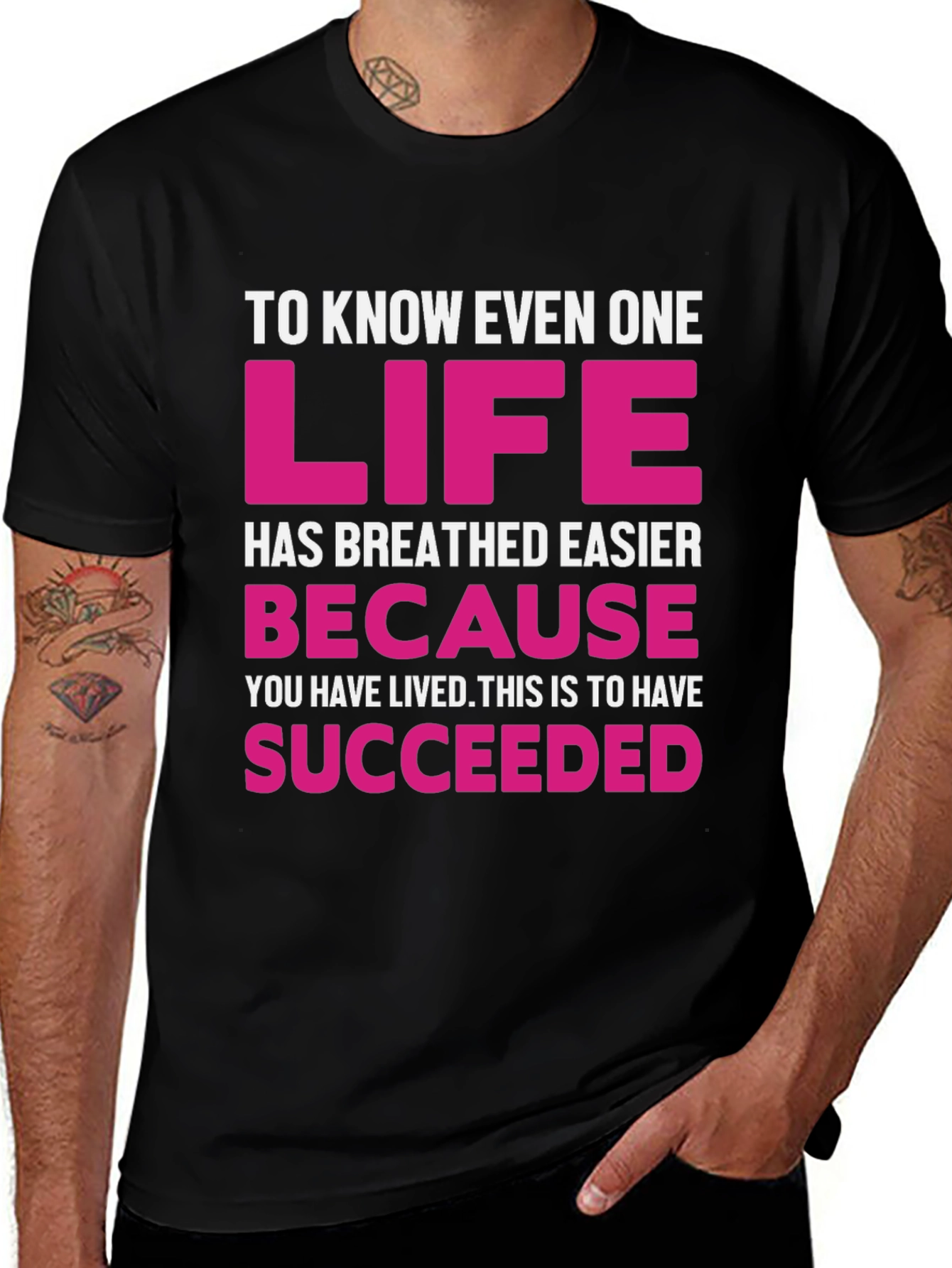 Variant 4 of Inspirational Graphic Tee - Life Succeeded
