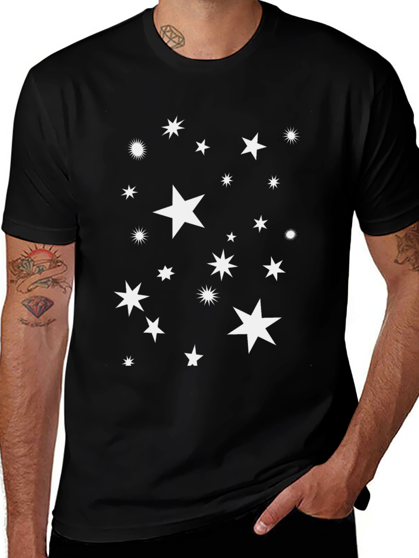 Variant 26 of Starry Night Black T-Shirt