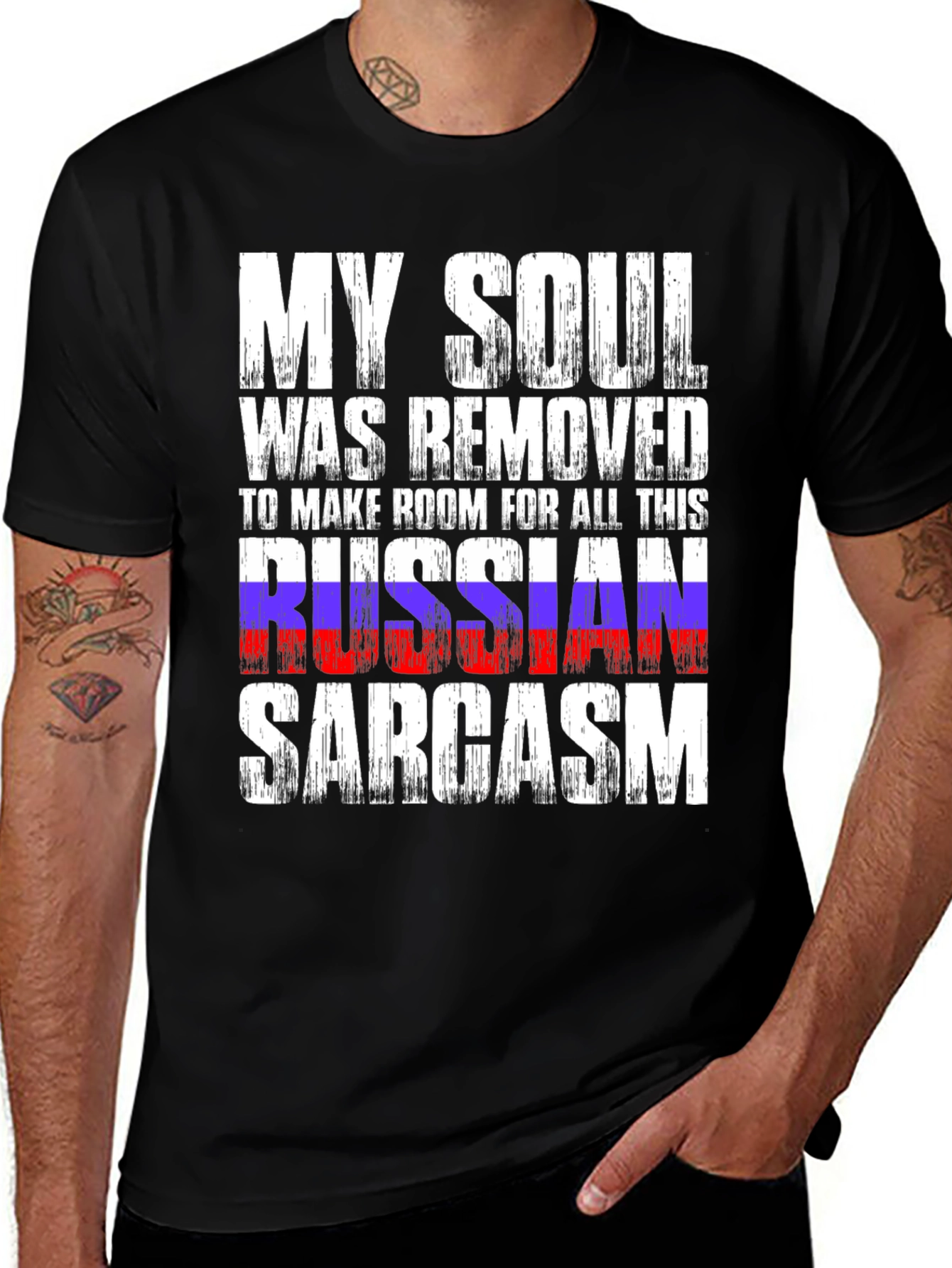 Variant 15 of Russian Sarcasm Graphic T-Shirt