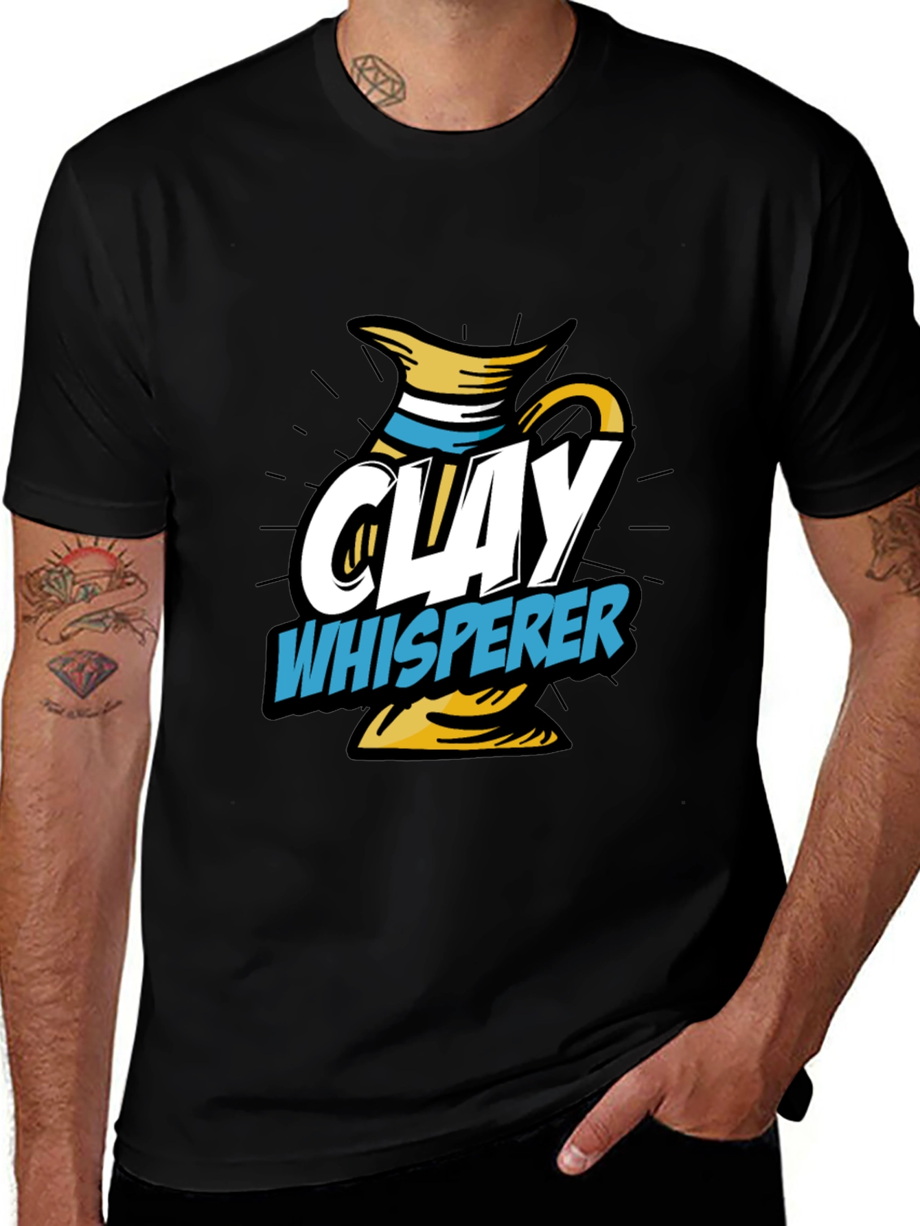 Clay Whisperer Graphic Tee - Pottery Lover's T-Shirt