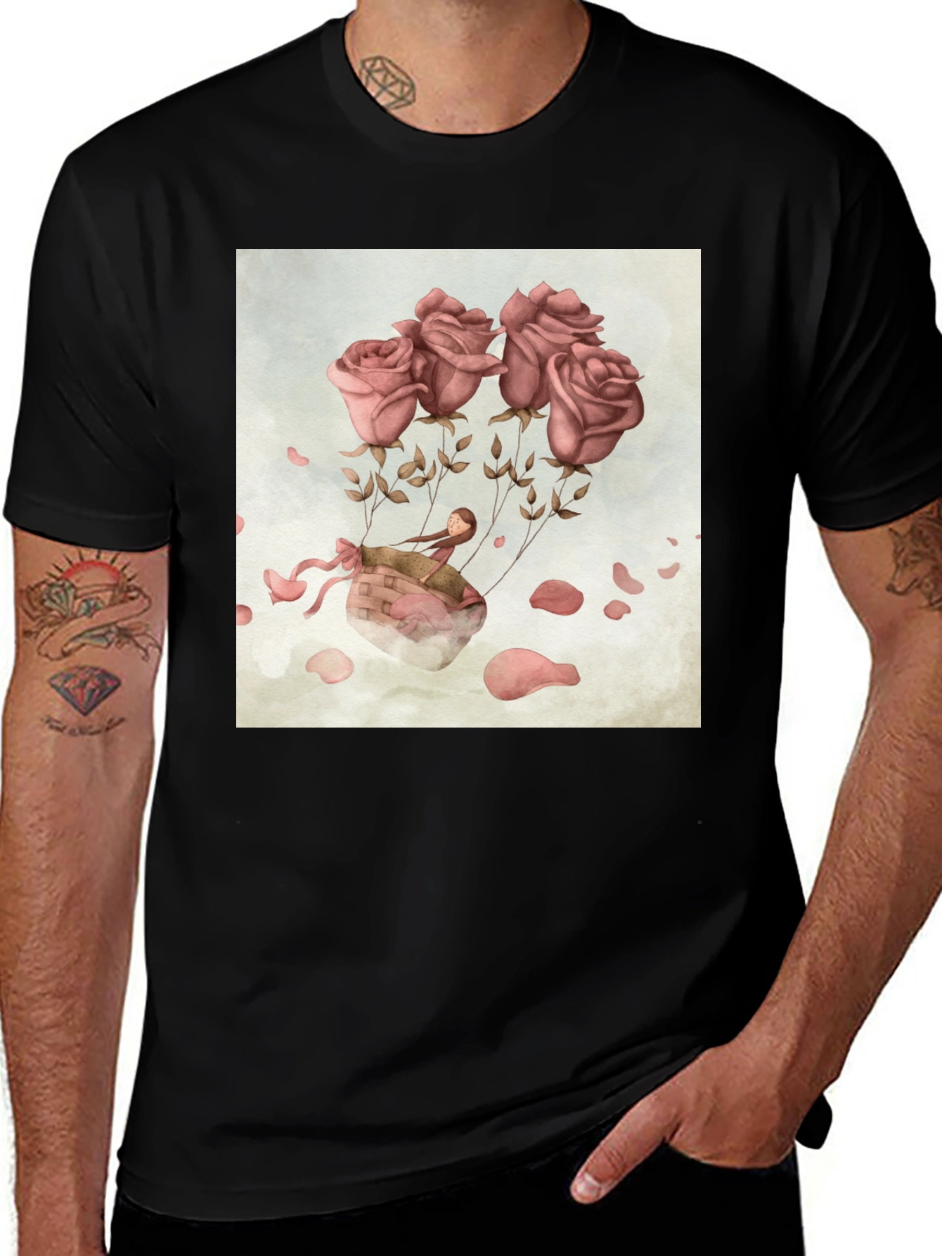 Variant 10 of Rose Balloon Ride Graphic T-Shirt