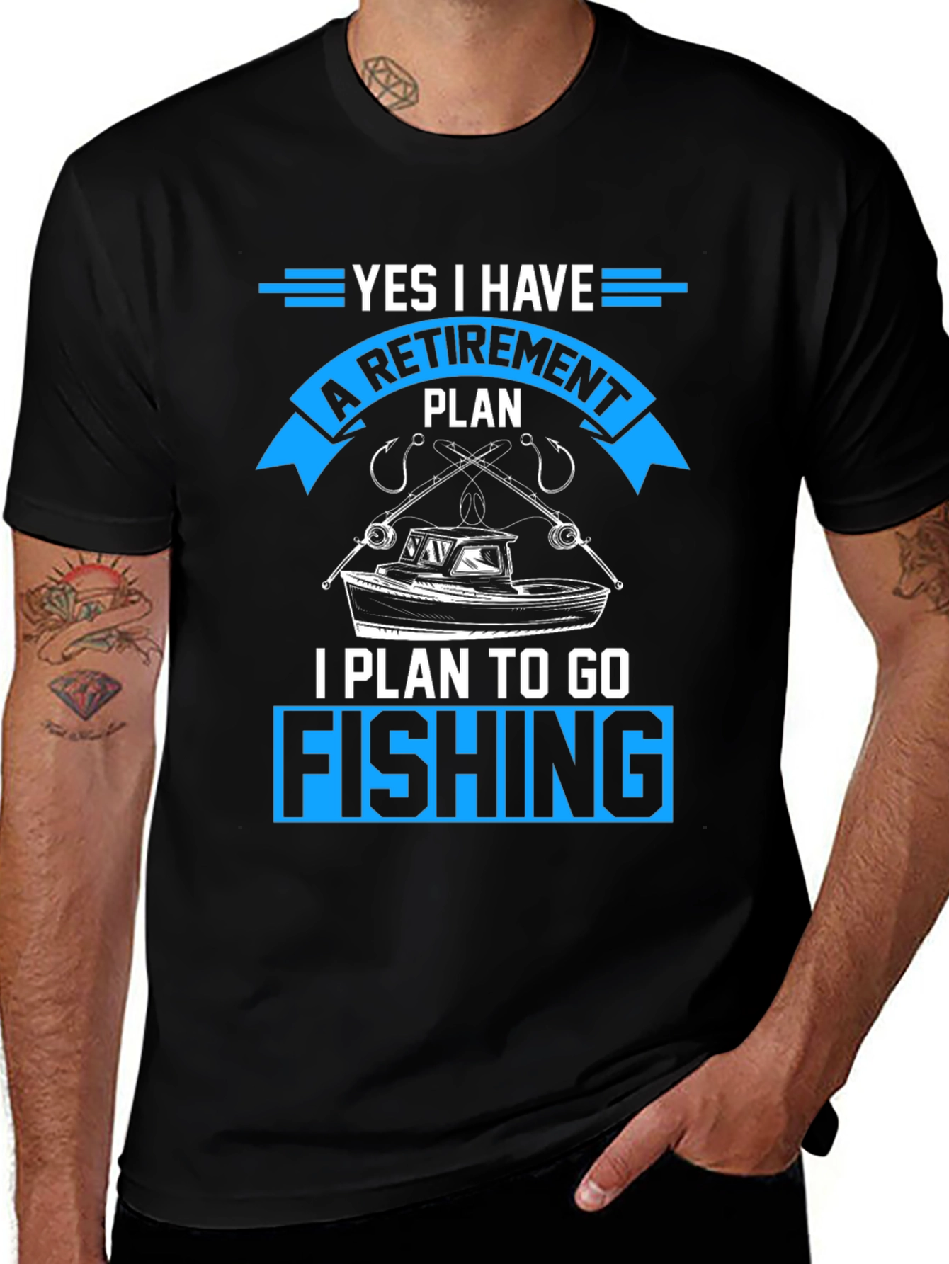 Variant 6 of Fishing Retirement Plan T-Shirt