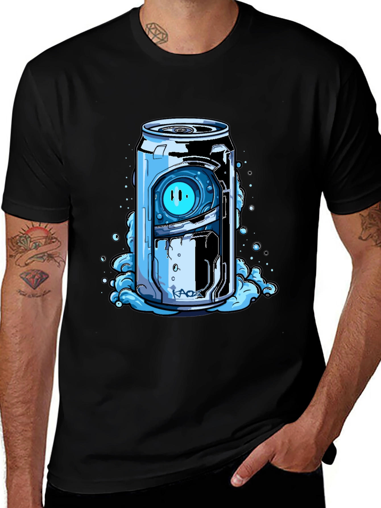 Variant 14 of Cyberpunk Soda Can Graphic Tee