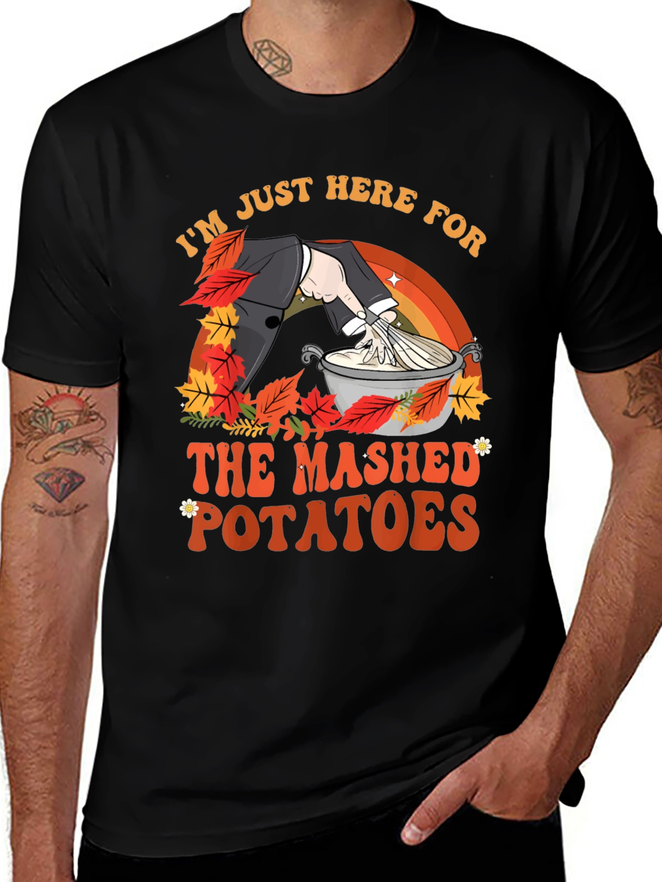 Mashed Potatoes T-Shirt - Thanksgiving Festive Apparel