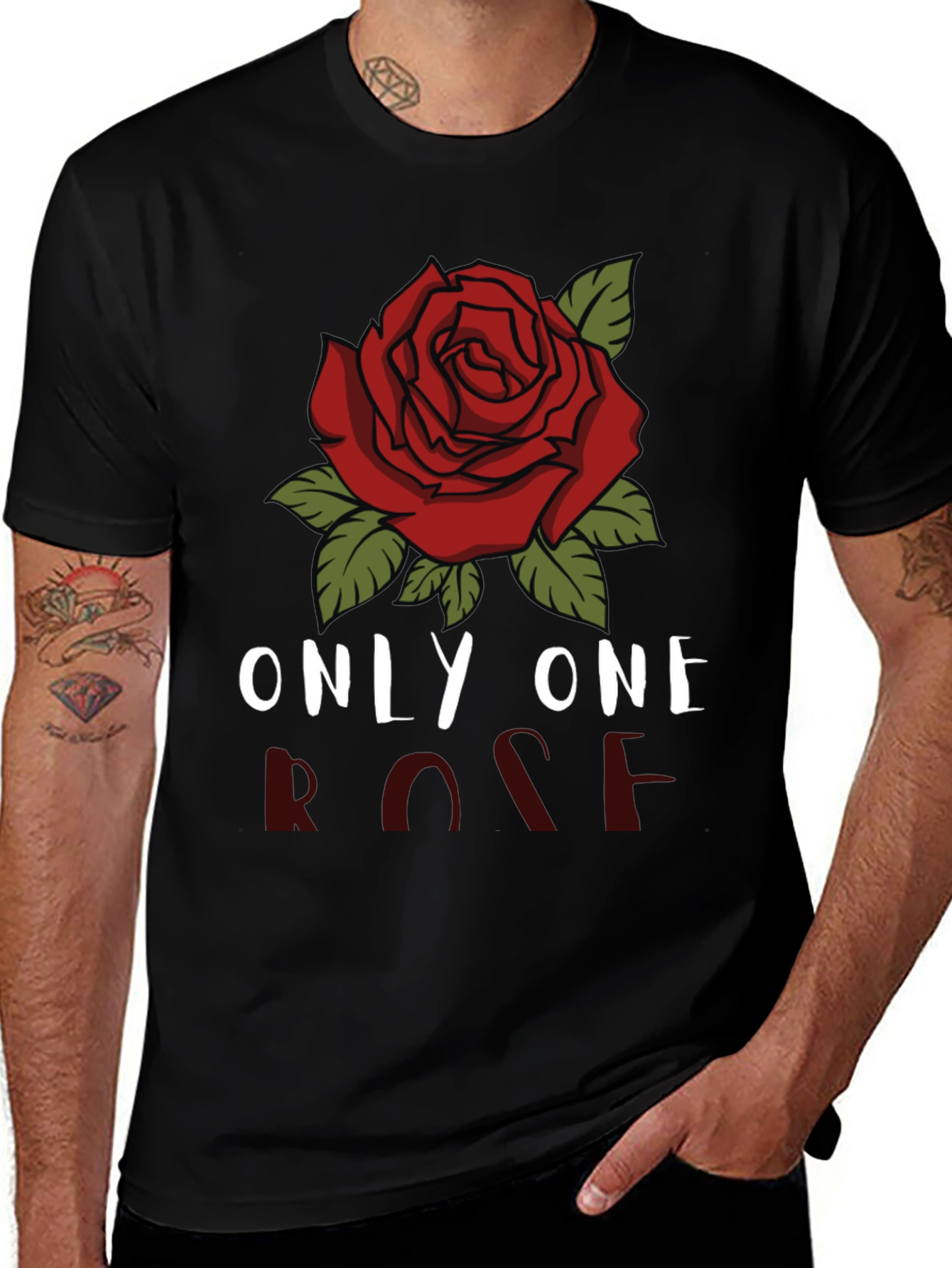 Variant 27 of Only One Rose Graphic T-Shirt