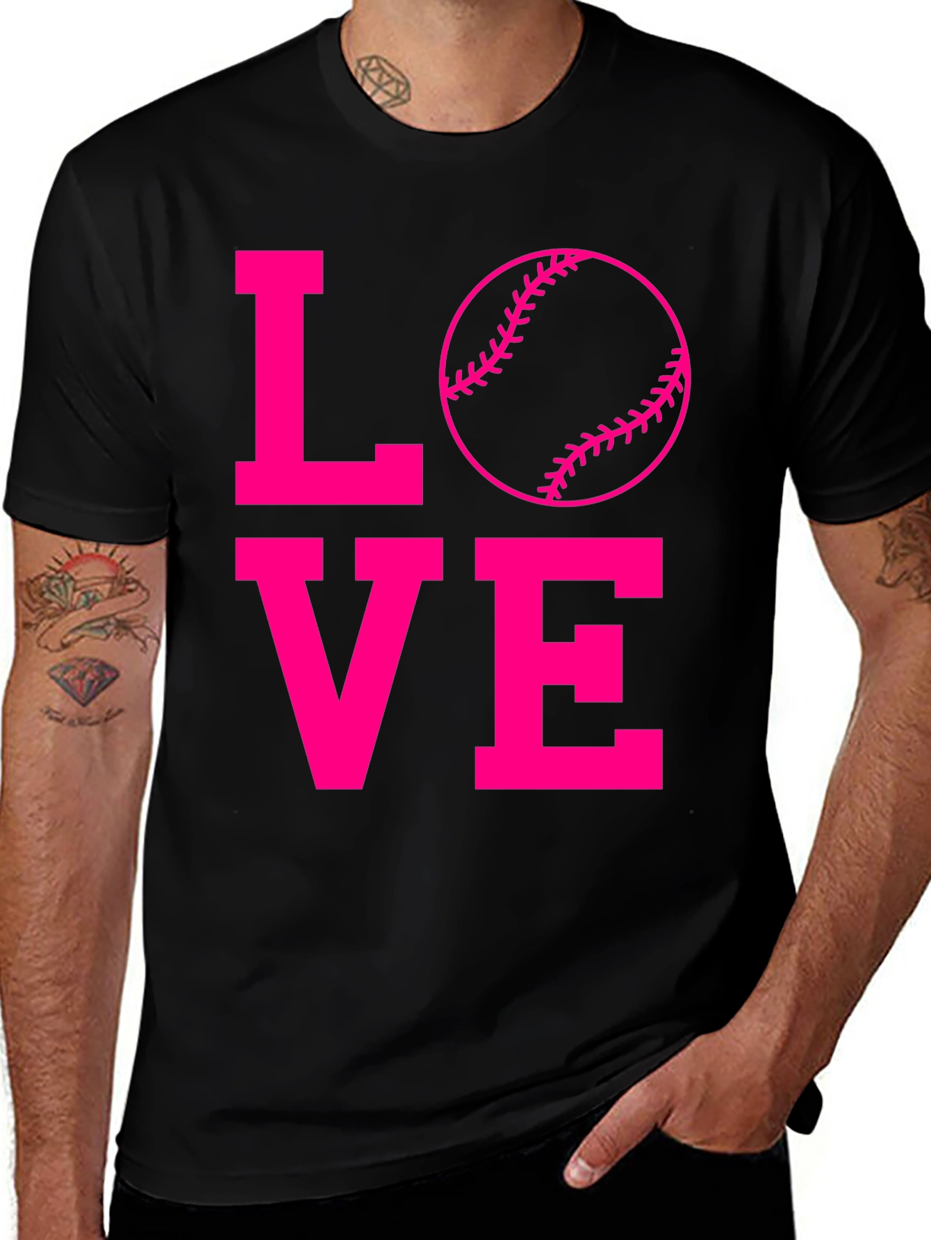 Variant 30 of Baseball Love Graphic T-Shirt