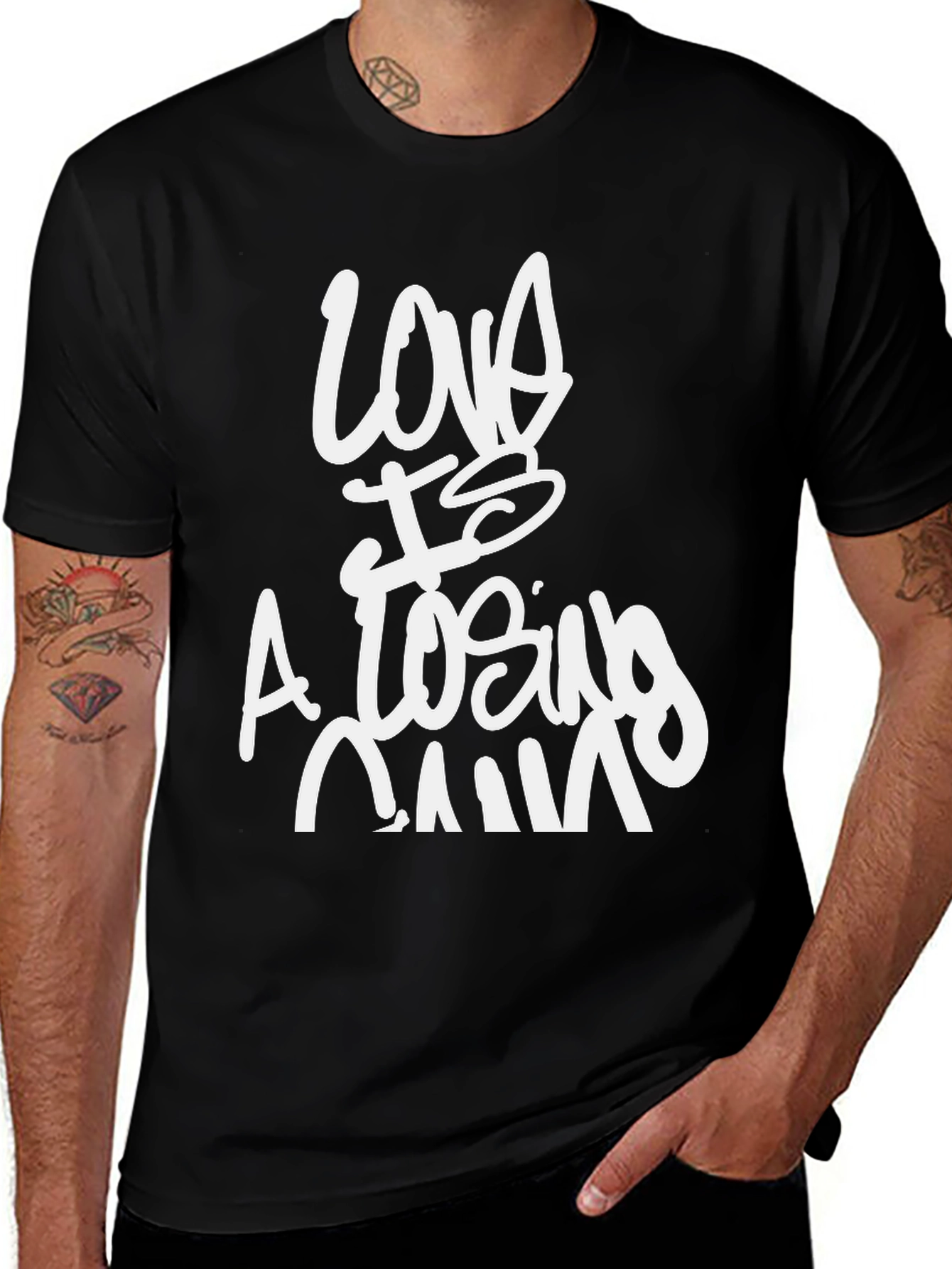 Variant 21 of Love Is A Losing Game Graphic Tee