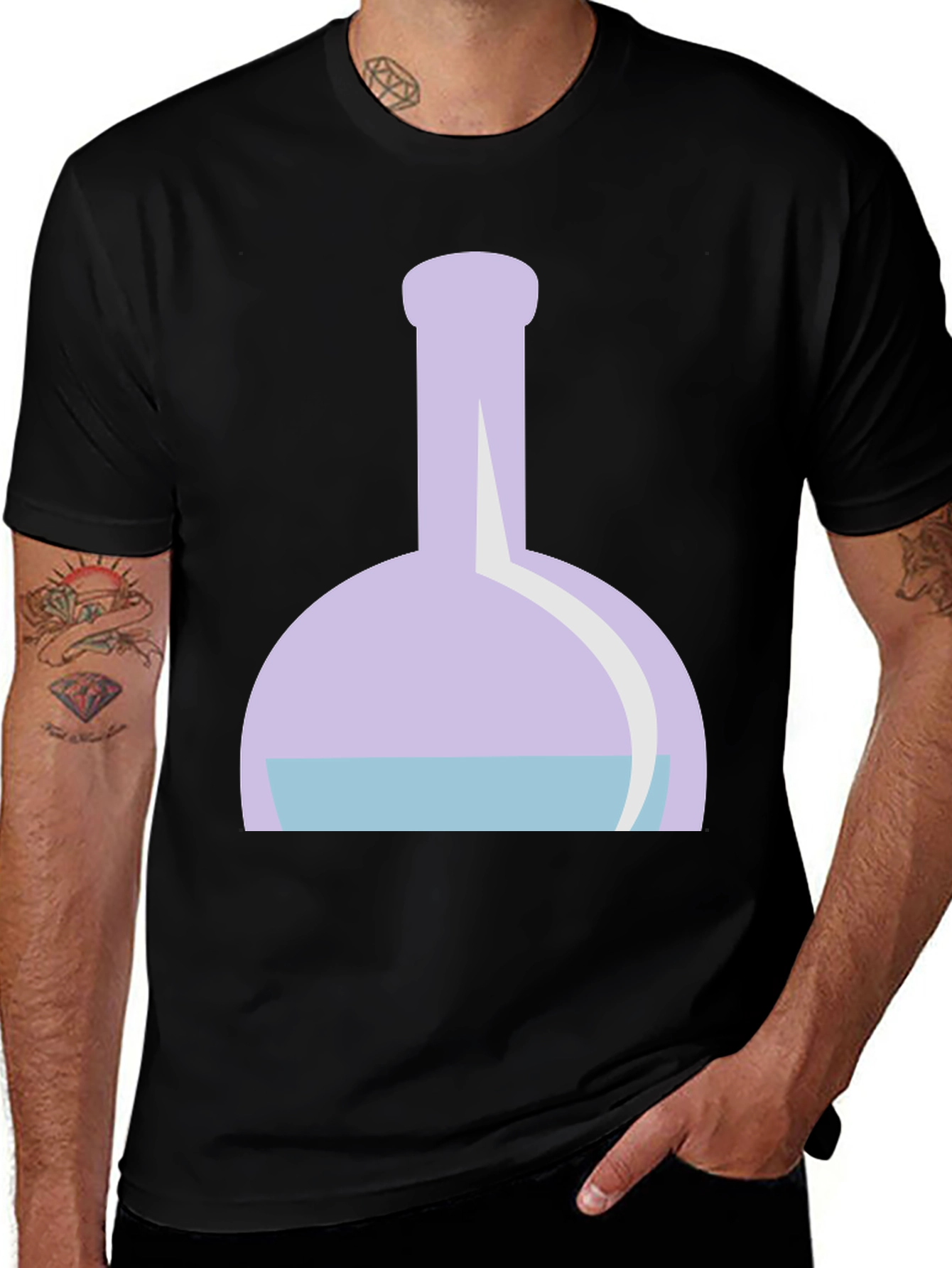 Science Flask Graphic Tee - Black
