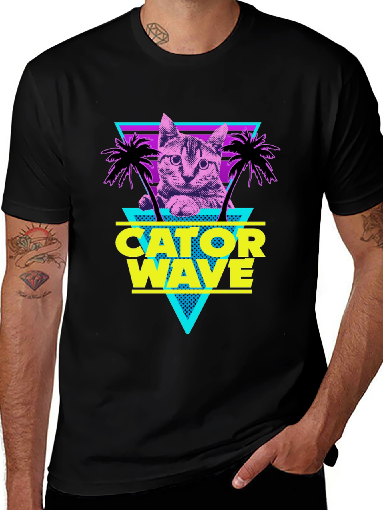 Variant 9 of Cator Wave Black T-Shirt