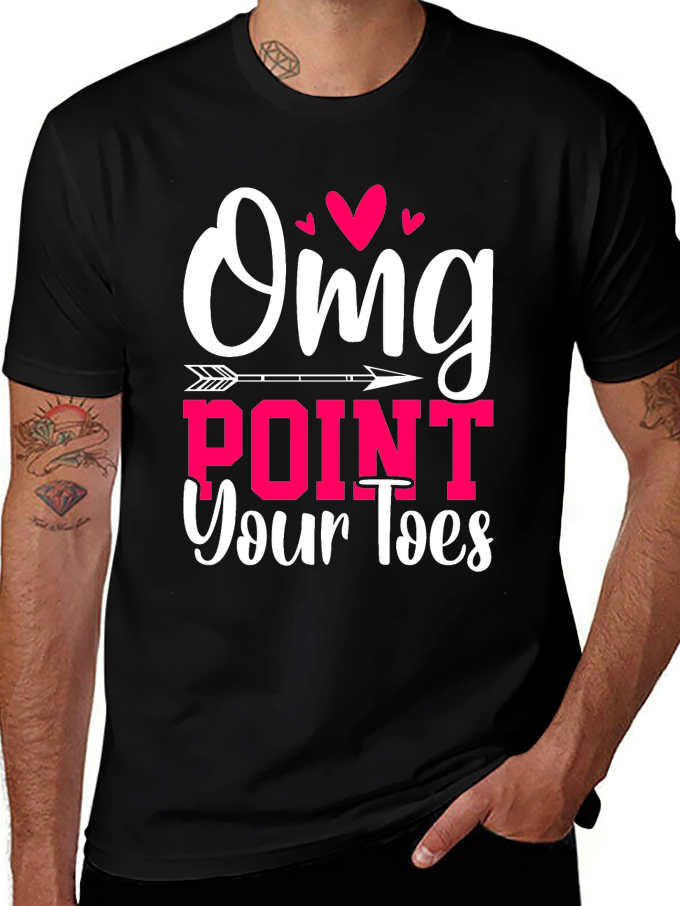 Variant 29 of OMG Point Your Toes Graphic Tee