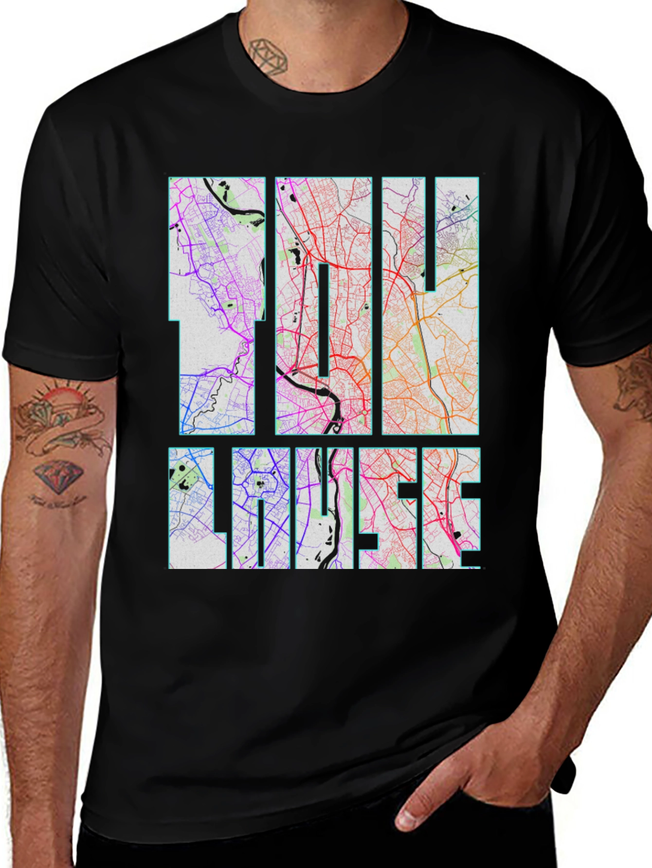 Linz Austria Map T-Shirt - City Street Art Tee