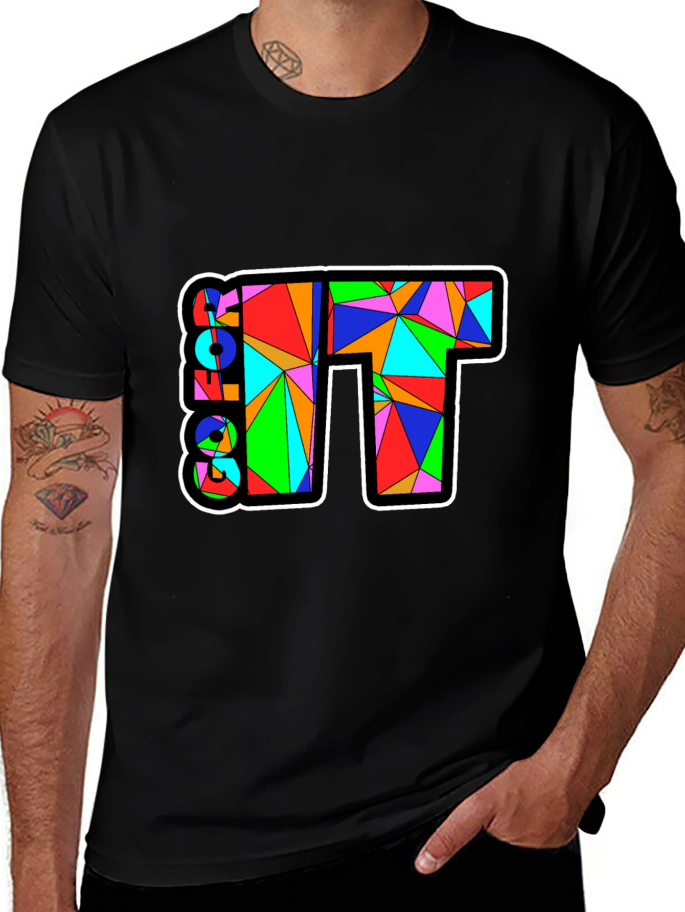 Variant 8 of Colorful Geometric T-Shirt
