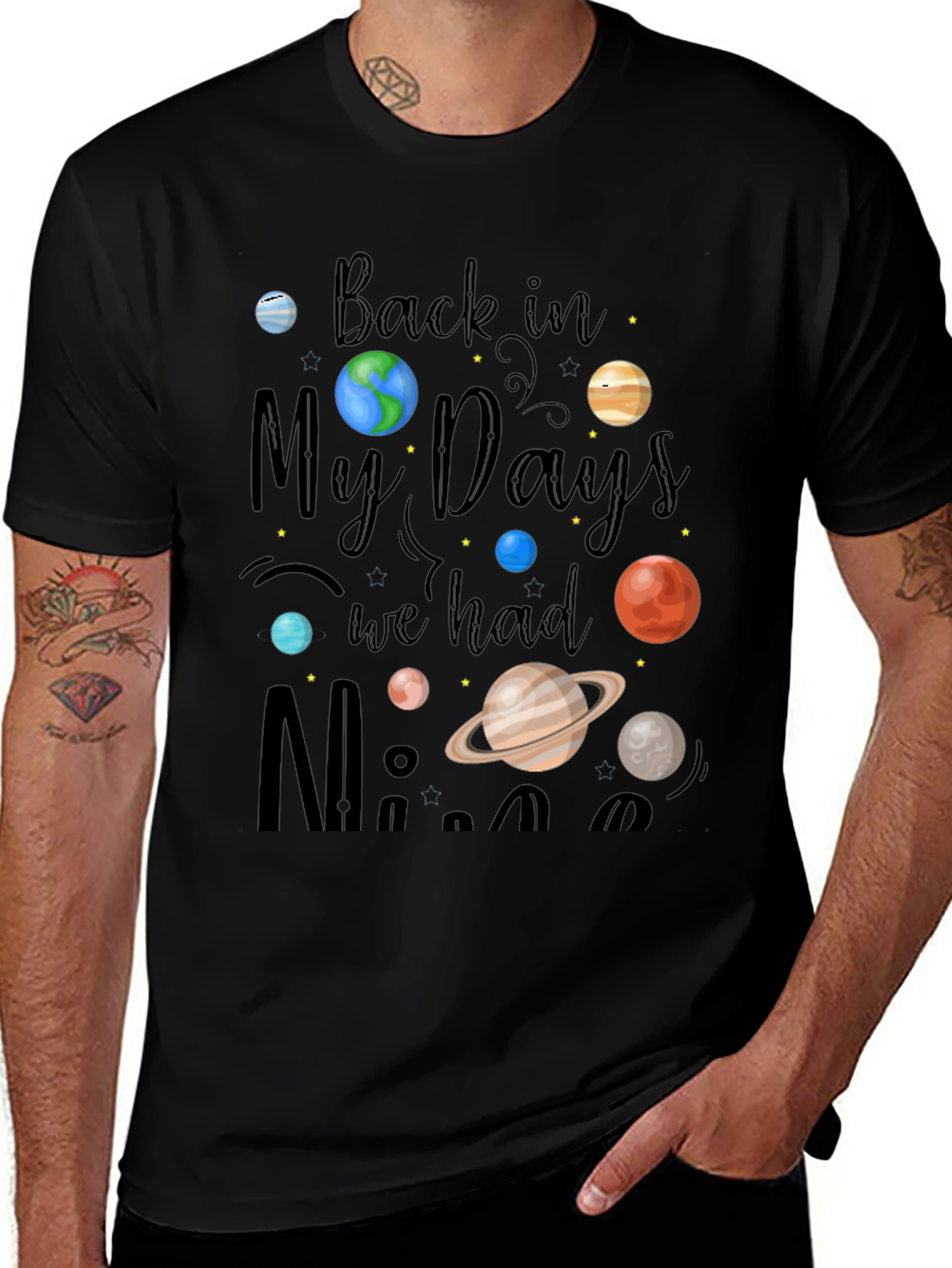 Back in My Days We Had Nine Planet T-Shirt