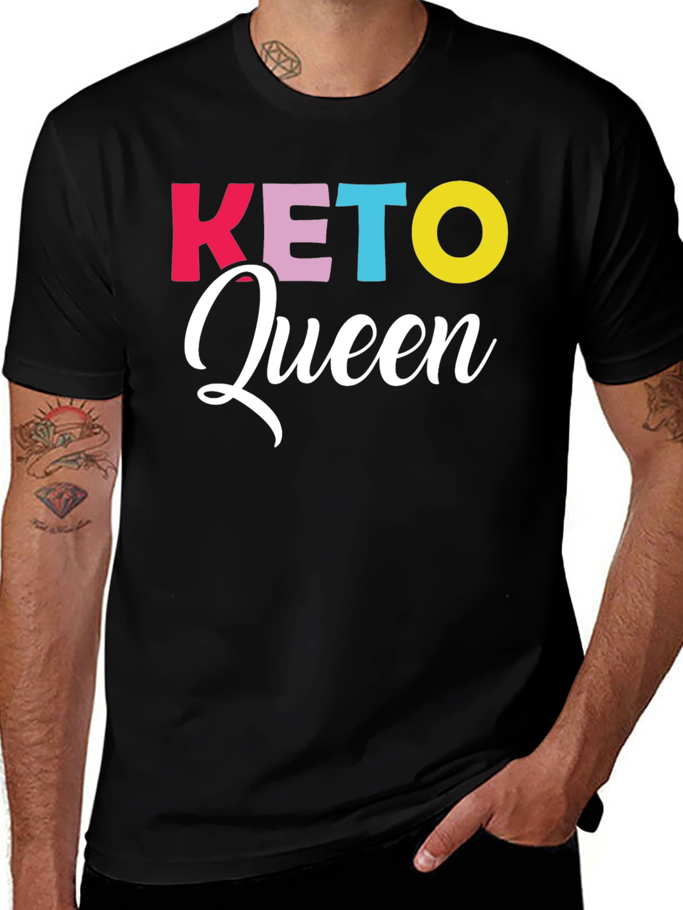 Variant 14 of Keto Queen Graphic Tee - Trendy Diet Lifestyle Shirt