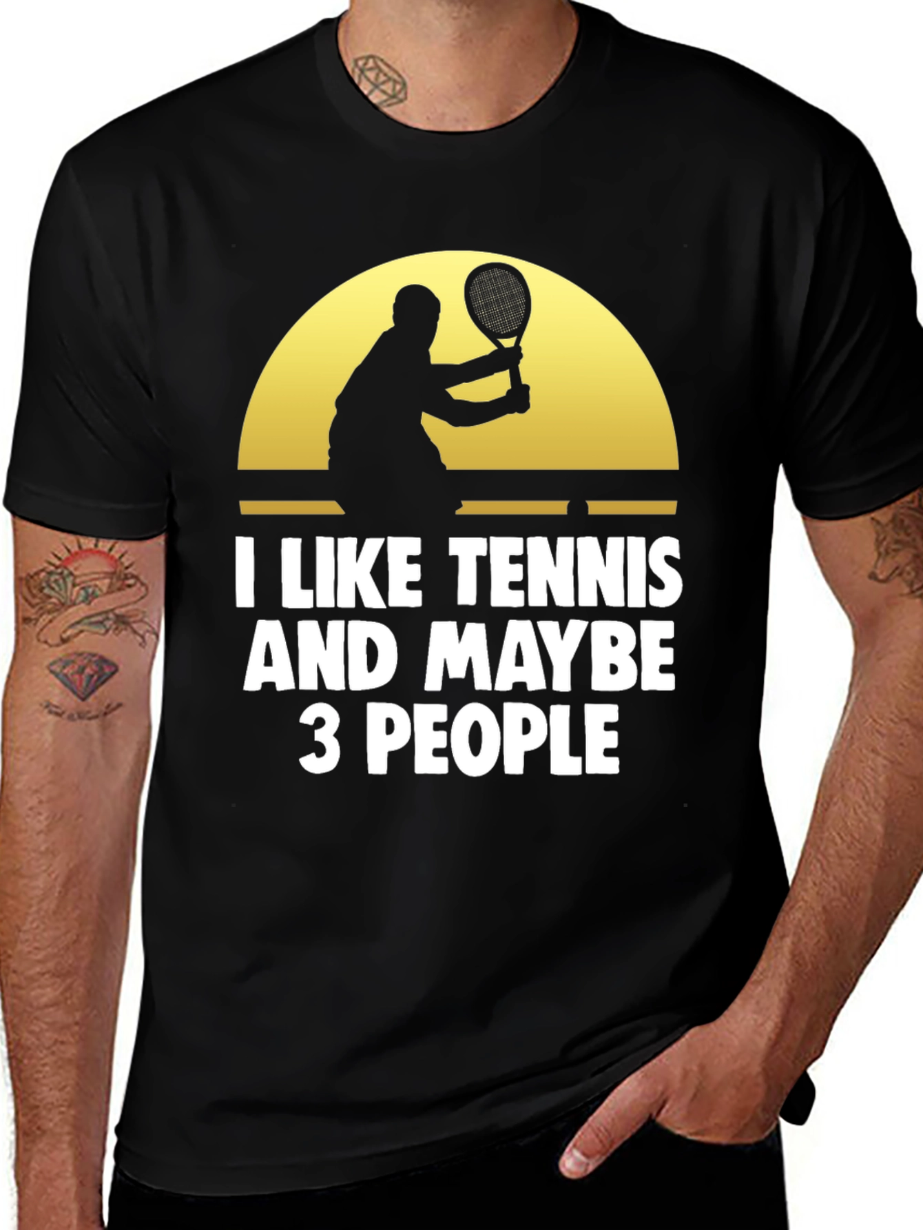 Variant 19 of Tennis Lover Graphic T-Shirt