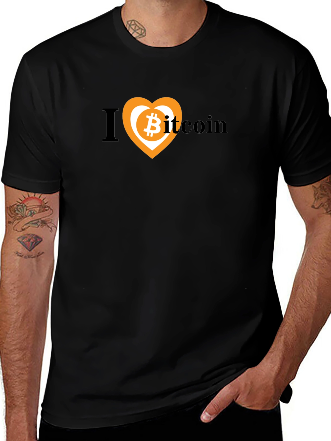 Variant 17 of I Heart Bitcoin T-Shirt - Crypto Lover Tee