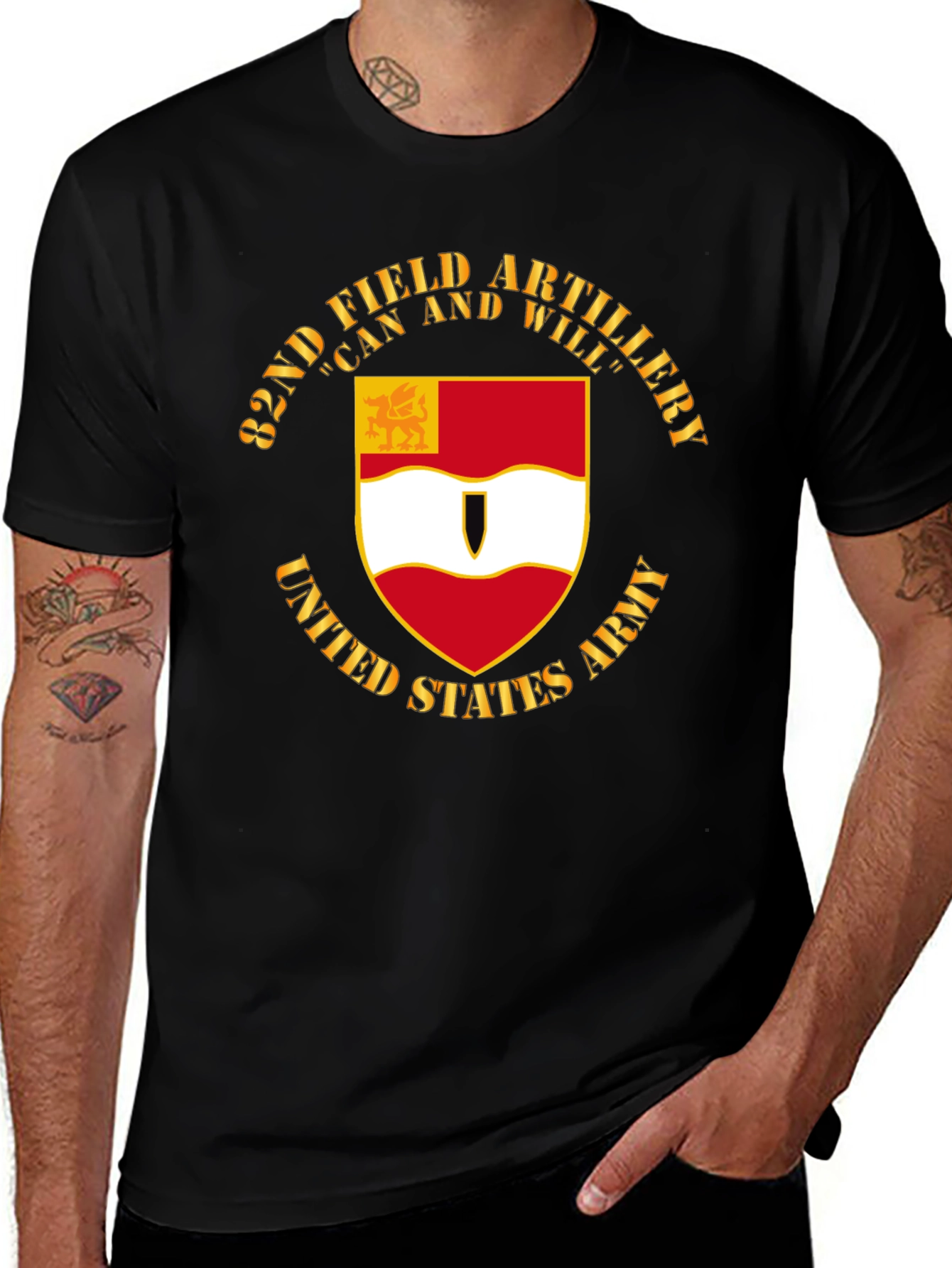 82nd Field Artillery T-Shirt: Can and Will