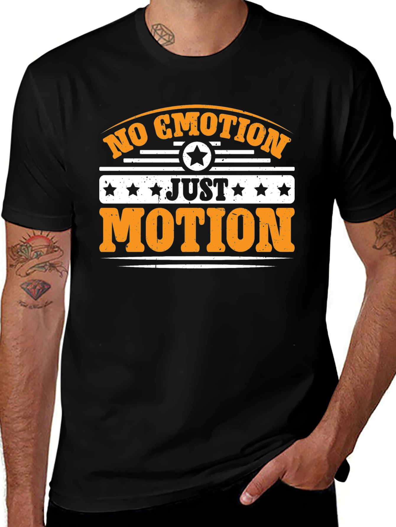 Variant 17 of No Emotion Just Motion Graphic Tee