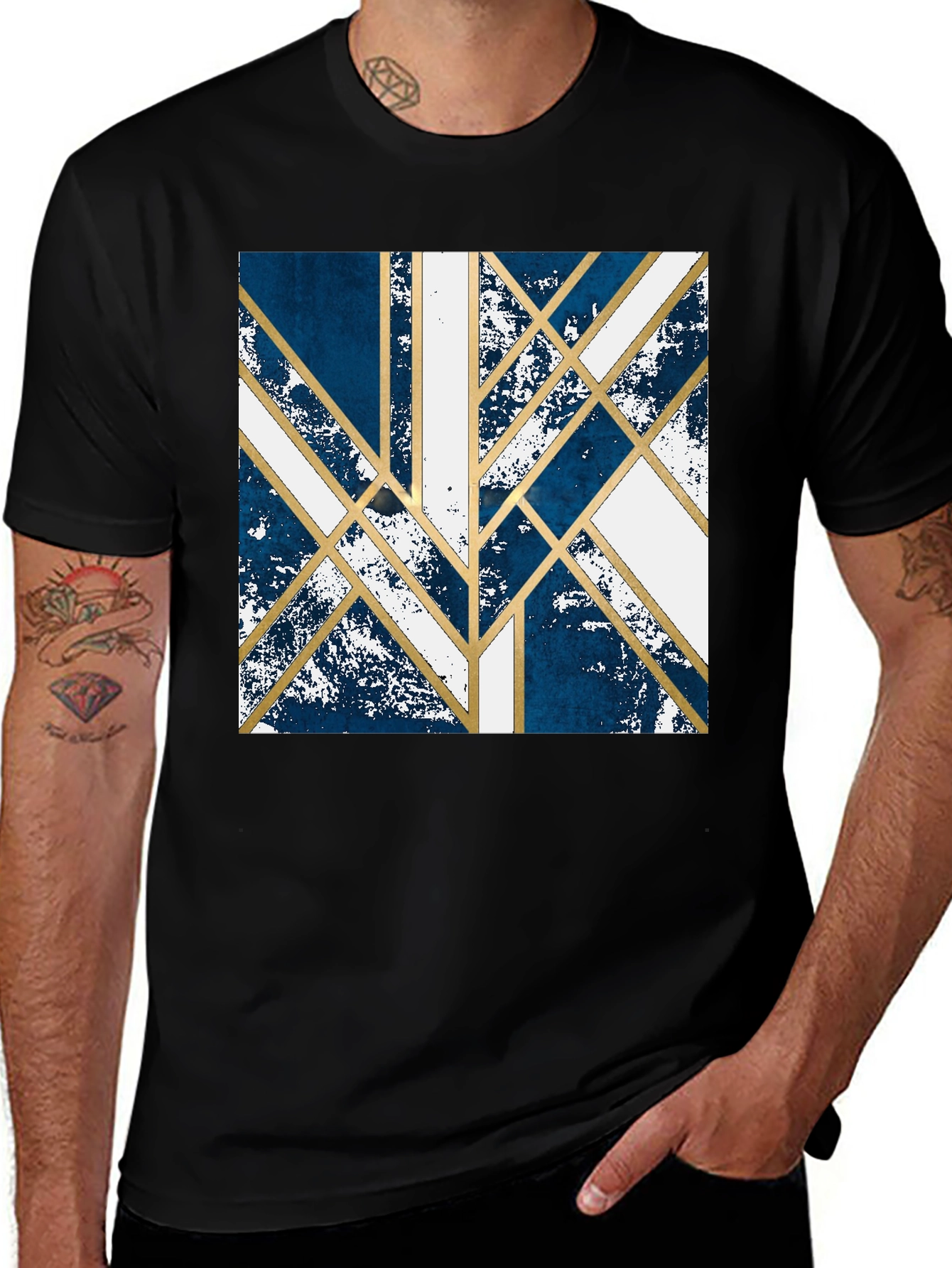 Variant 29 of Geometric Art Deco Graphic Tee